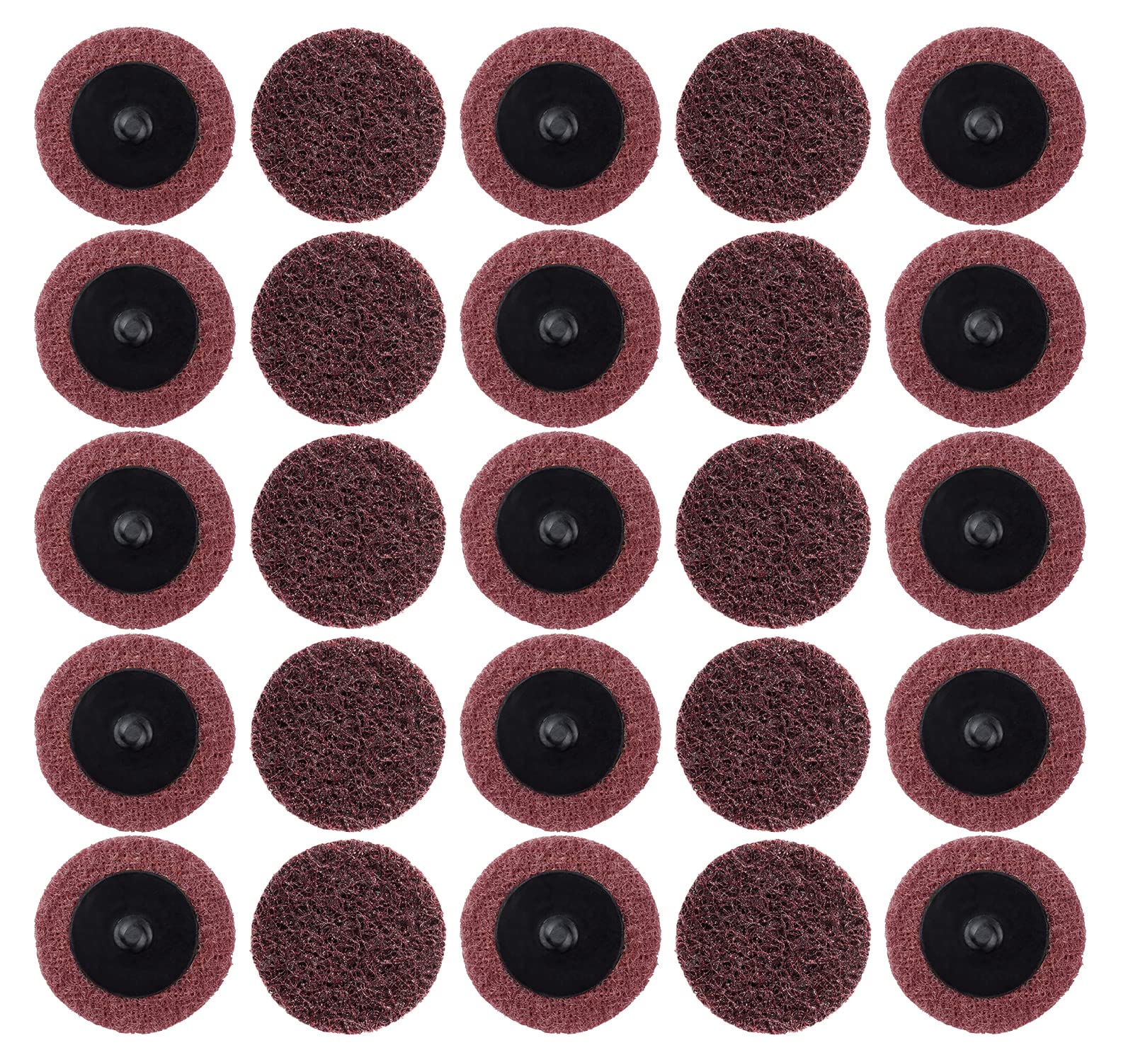 25PCS 2 Inch Sanding Discs for Die Grinder - Quick Change Roll Lock Surface Conditioning Discs for Grinding, Polishing, Rust & Paint Removal (Medium Grit) - Perfect for Metalworking, Woodworking & Automotive Restoration