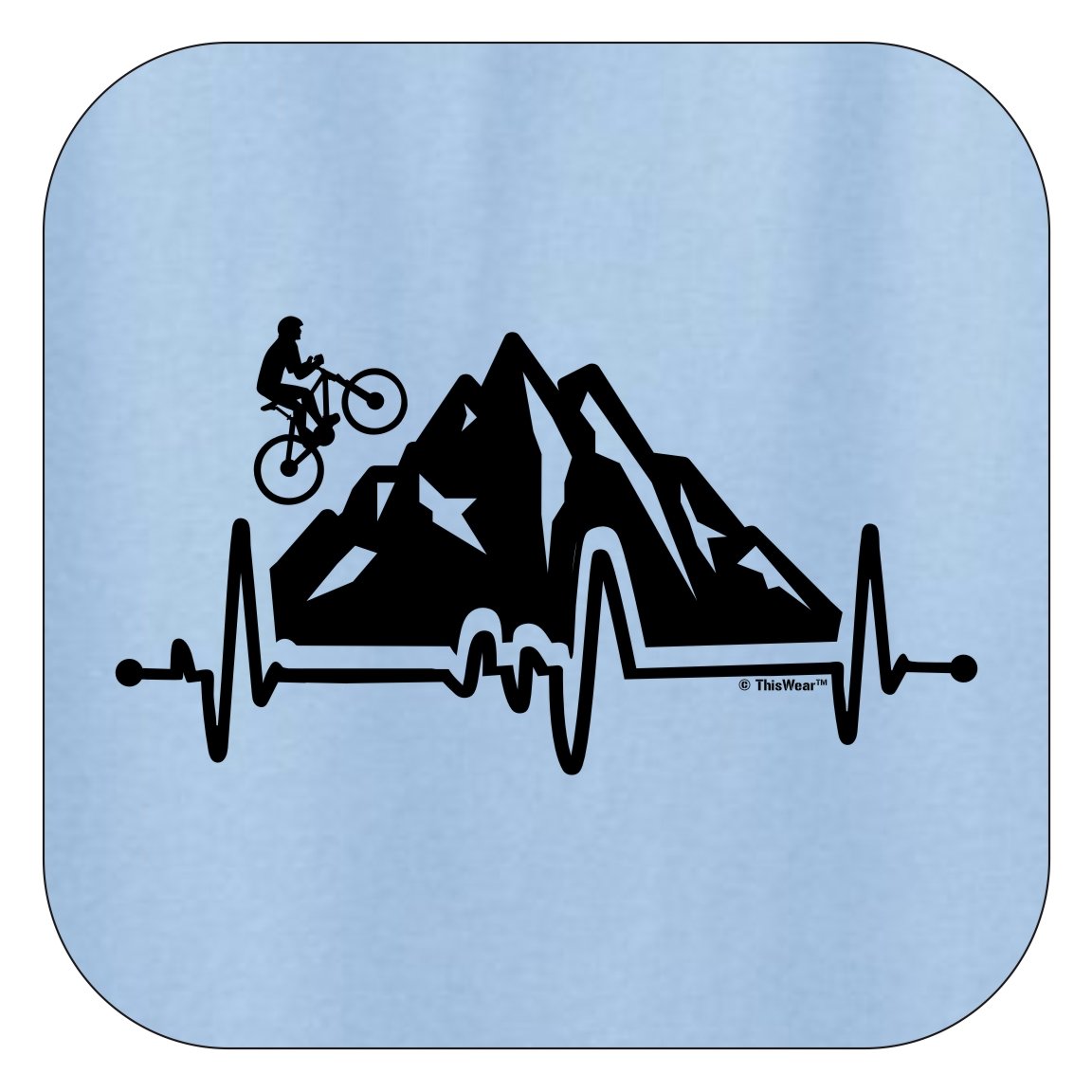 Cycling Gifts for Men & Women - Heartbeat Mountain Biking Hoodie Sweatshirt - Perfect for Cyclists, Bikers & Outdoor Enthusiasts - Great for Riding, Training & Casual Wear