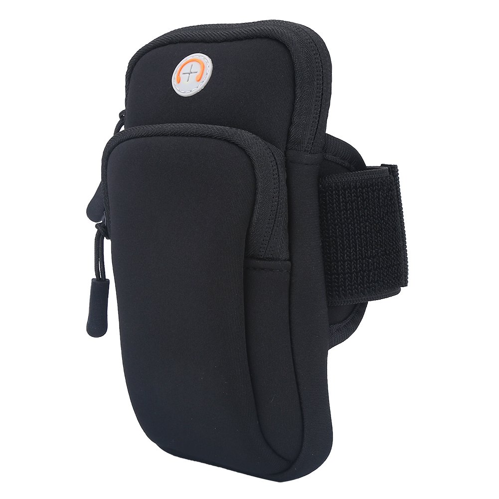 VGEBY Arm Pouch for Running & Outdoor Sports - Adjustable Armband Phone Holder for iPhone & Android - Lightweight Wrist Pouch for Jogging, Hiking, Gym & Workouts (Black) - Perfect for Hands-Free Exercise & Active Lifestyle