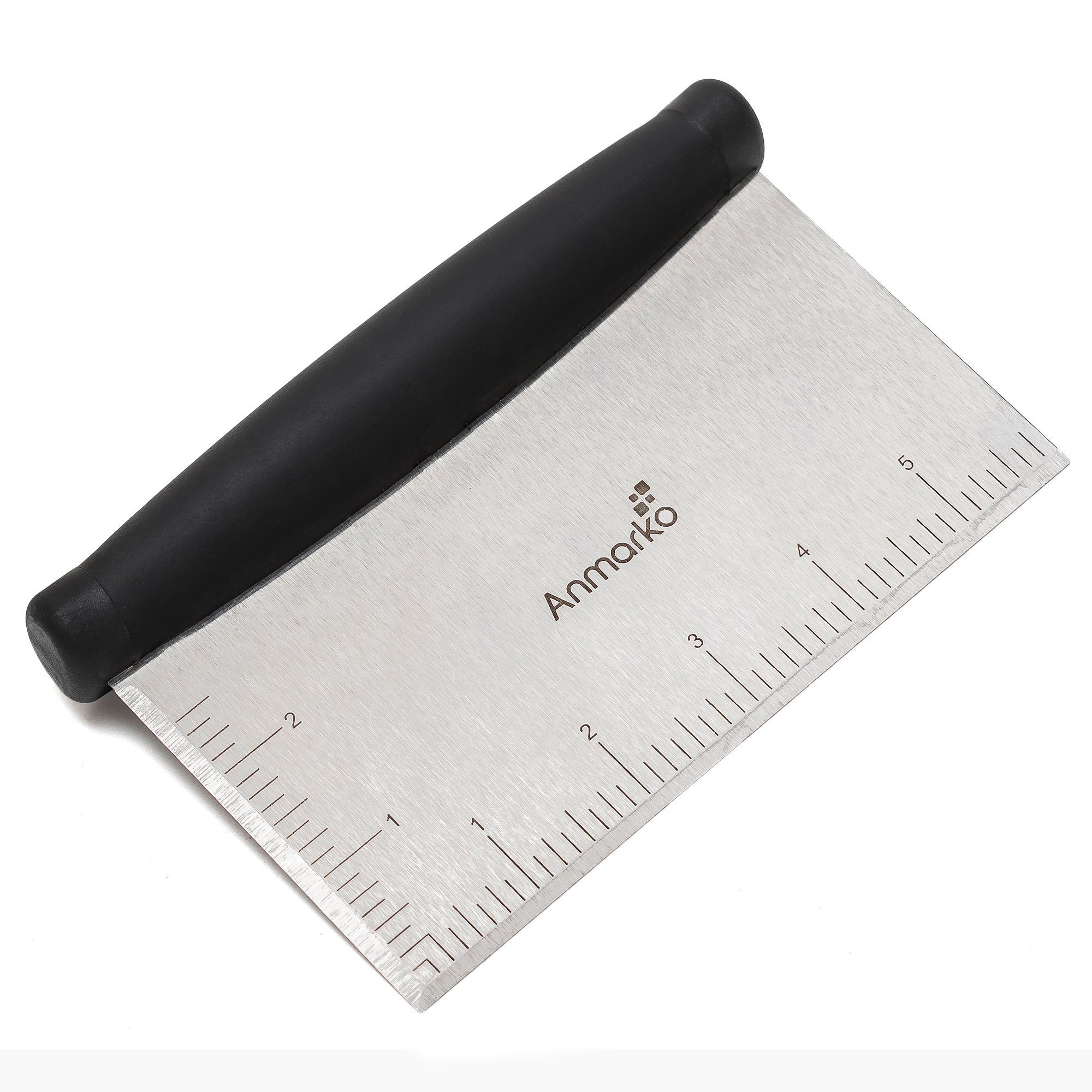 Stainless Steel Griddle Scraper & Dough Cutter - Heavy Duty Commercial Kitchen Utensil for Bread, Pizza Dough & Flat Top Grill - Perfect for Bakeries, Restaurants & Home Cooking