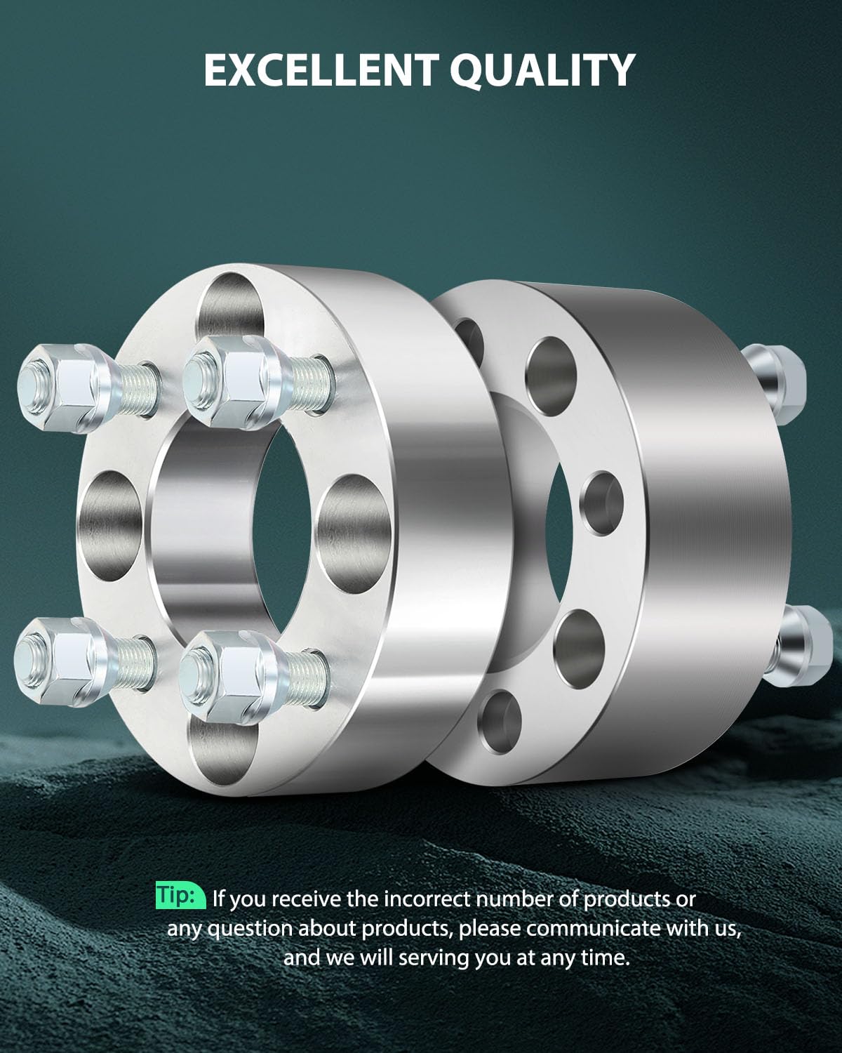 SCITOO 4x101.6 to 4x101.6 2 Inch Wheel Spacers Adapters - 4 Lug 1/2