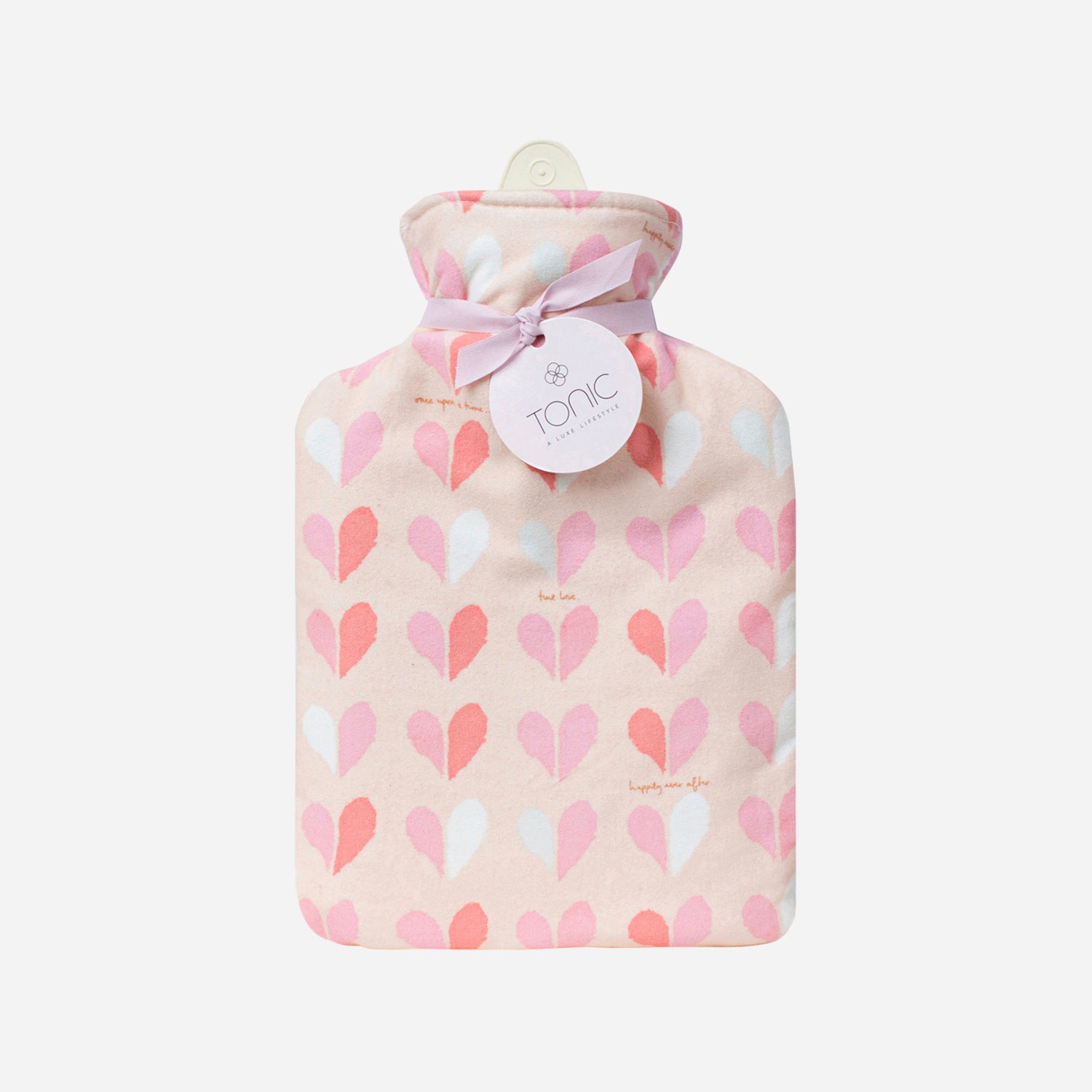 Cozy Flannel Heart-Shaped Hot Water Bottle for Pain Relief & Warmth - Perfect for Cramps, Cold Nights & Relaxation