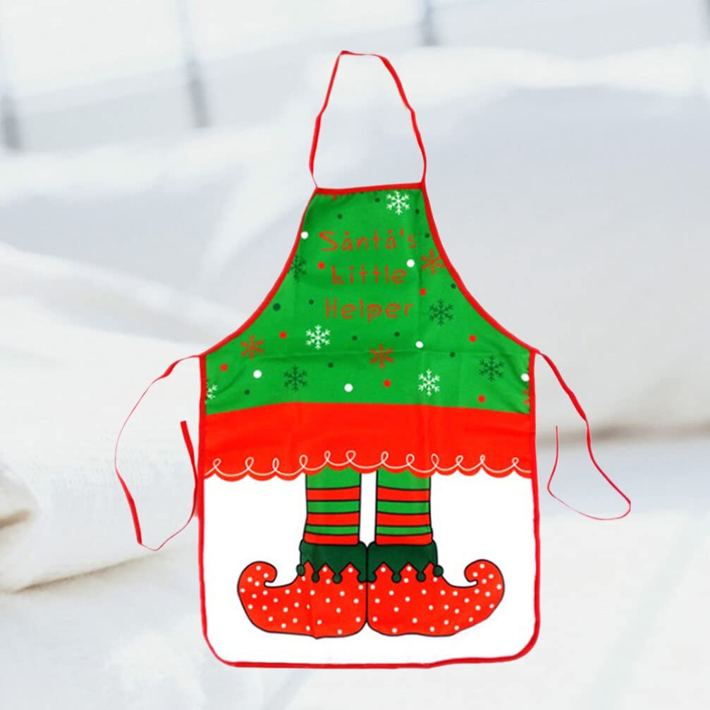 Festive Christmas Apron with Pockets - Kitchen Cooking Baking Chef Apron for Holiday Baking, Cooking & Decorating - Perfect for Christmas Parties, Family Gatherings & Festive Cooking Activities