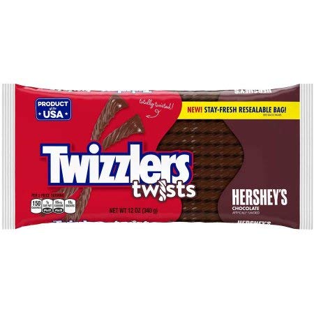 Hershey's Twizzlers Twists Strawberry Flavored Licorice Candy - 20 Pack | Sweet Snacks for Parties, Movie Nights & Road Trips