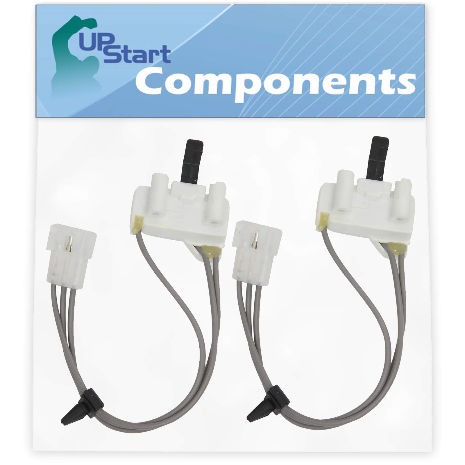 2-Pack Dryer Door Switch Replacement for Whirlpool 7MBPS8843MQ1 Dryer - Compatible with WP3406105 & 3406104 - UpStart Components Brand - Perfect for DIY Appliance Repair and Laundry Room Maintenance