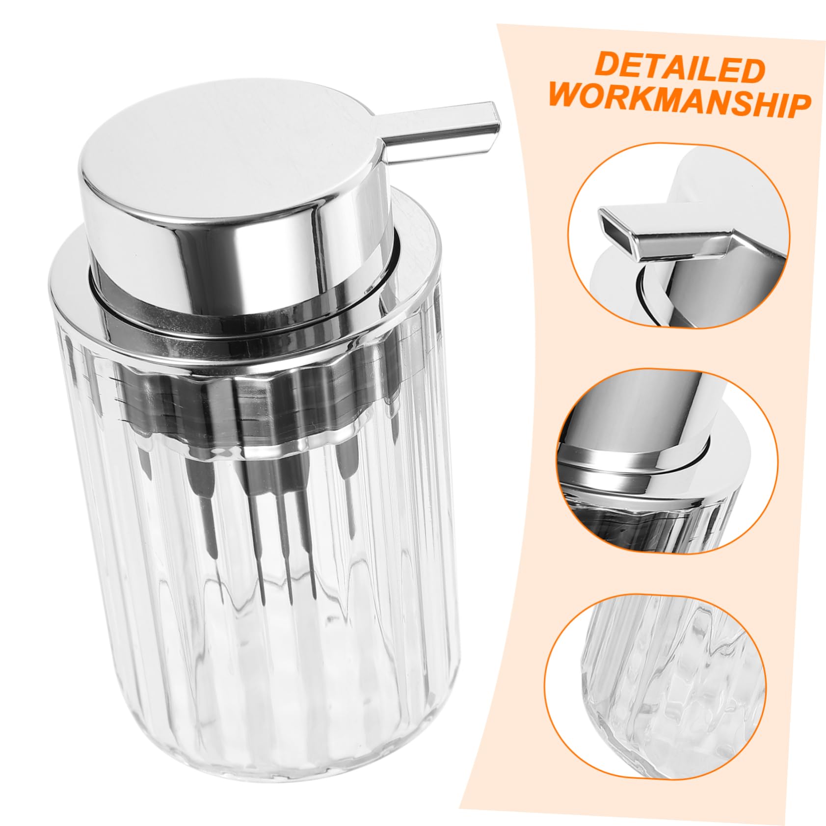 NOLITOY 300ml Foaming Pump Bottle - Portable Bubble Maker Dispenser for Face Wash & Hand Soap - Stylish Transparent Design - Perfect for Bathroom, Kitchen & Travel Essentials