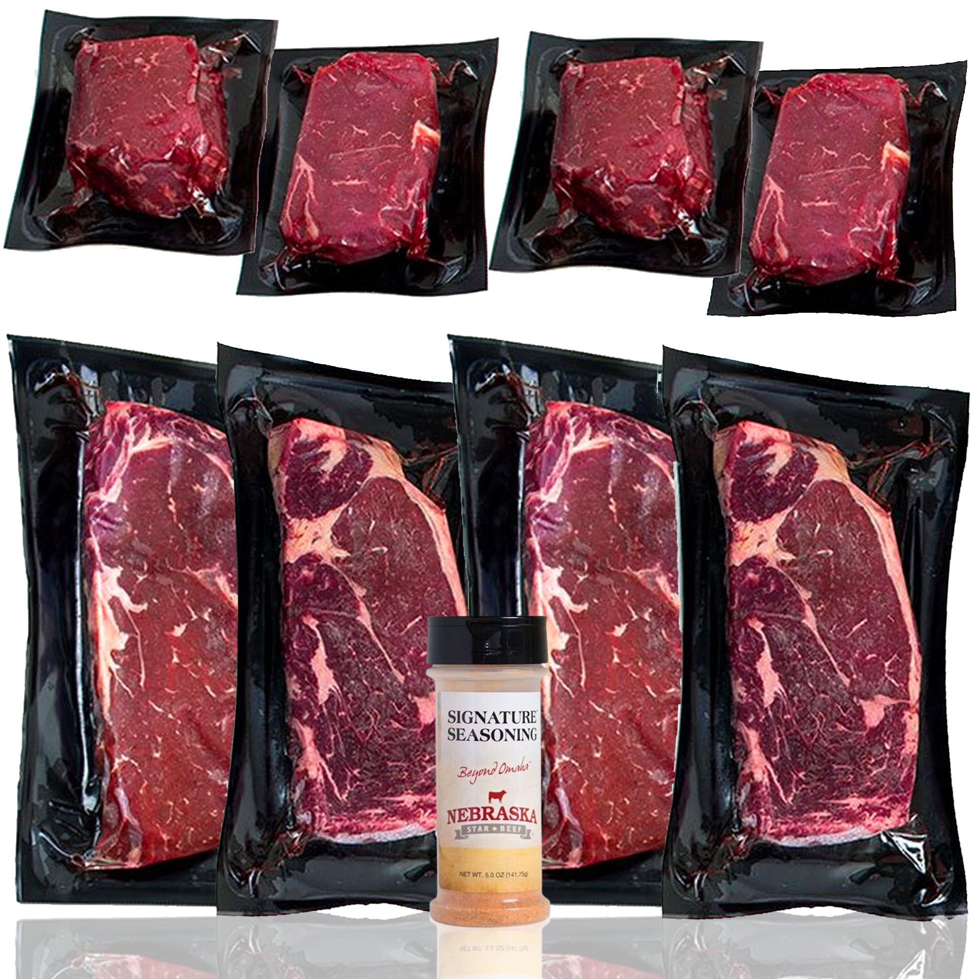 Premium Nebraska Star Angus Steak Sampler Gift Box - USDA Prime Beef Cuts for Grilling, BBQ & Special Occasions - Perfect Steak Gift for Father's Day, Anniversary & Holidays