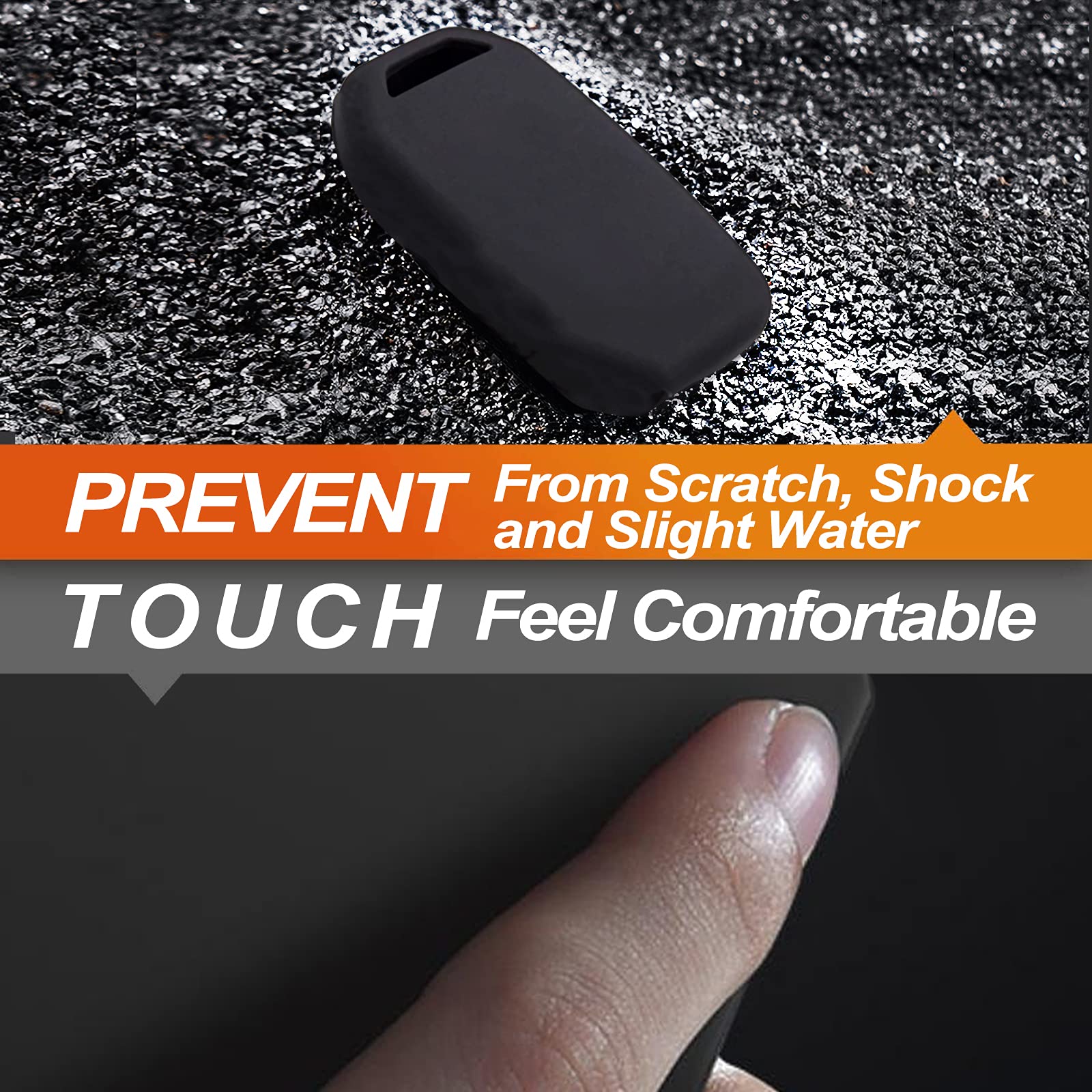 Durable Silicone Key Fob Cover for Jeep Wrangler JL/JLU/Rubicon & Gladiator JT/Sahara - 3 Button Remote Key Protector Case (Black & Purple) | Car Accessories | Perfect for Off-Road Adventures & Daily Commute Protection