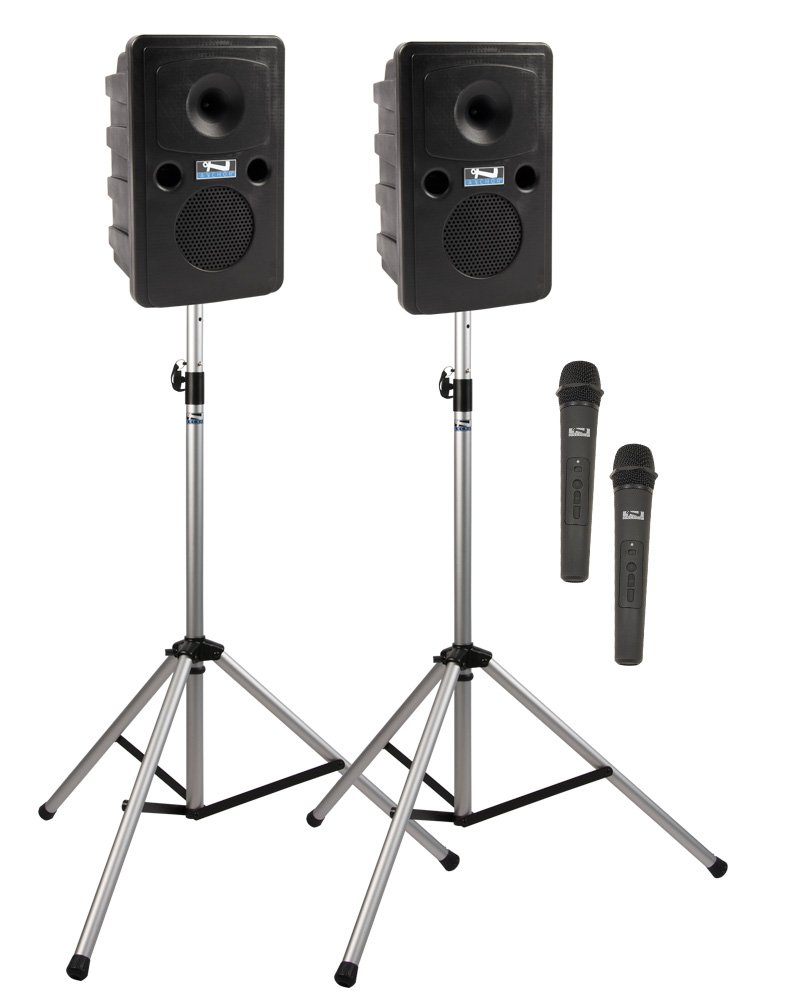 Anchor Audio Go Getter Deluxe AIR Package 2 - Wireless PA System with AIR Companion Speaker & 2 Wireless Mics for Outdoor Events, Parties, and Live Performances