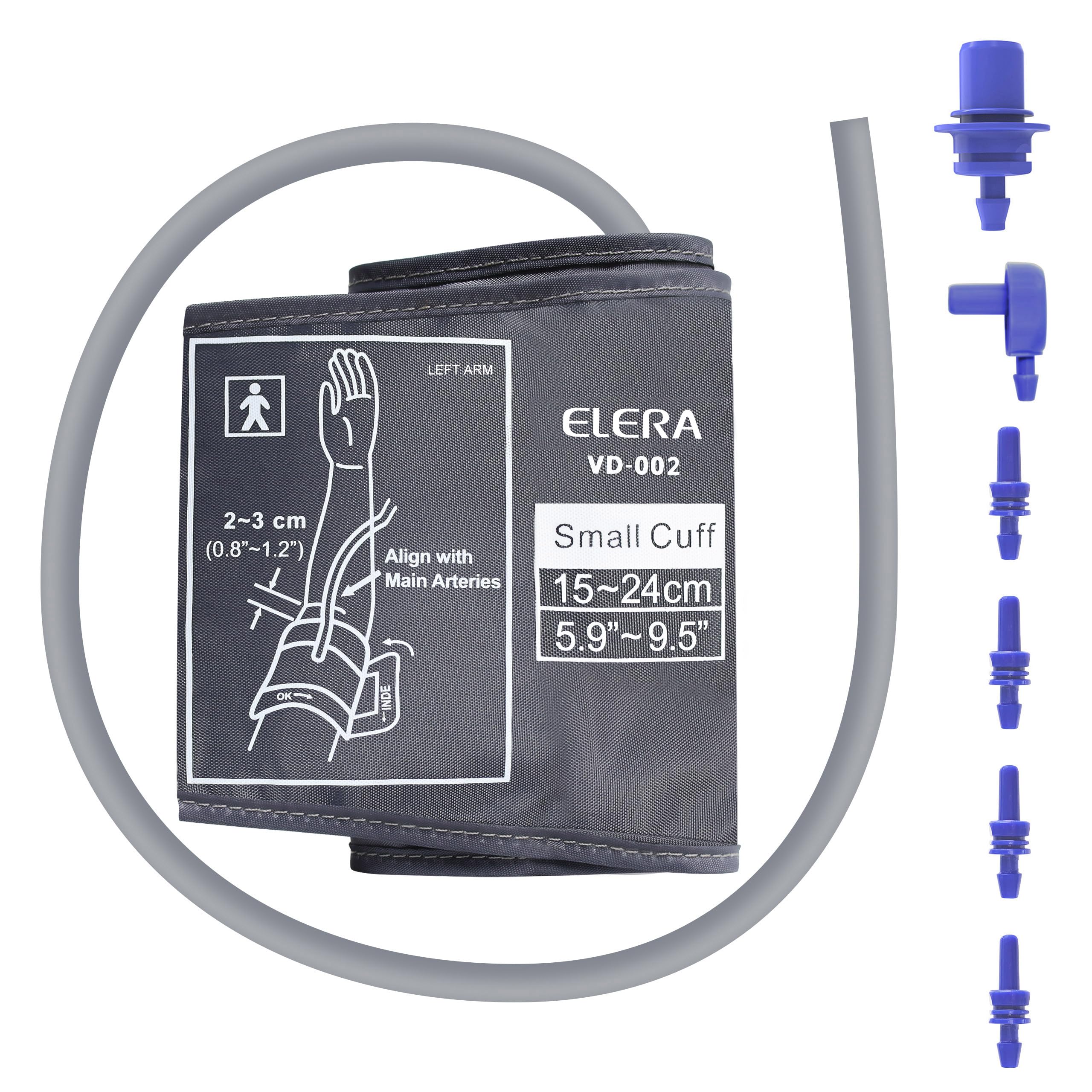 Kids & Women Pediatric Blood Pressure Cuff - Small Child BP Monitor Replacement (5.9-9.5 Inch Arm) with 6 Connectors for Most Monitors - Perfect for Home Health Checks & Pediatric Clinics