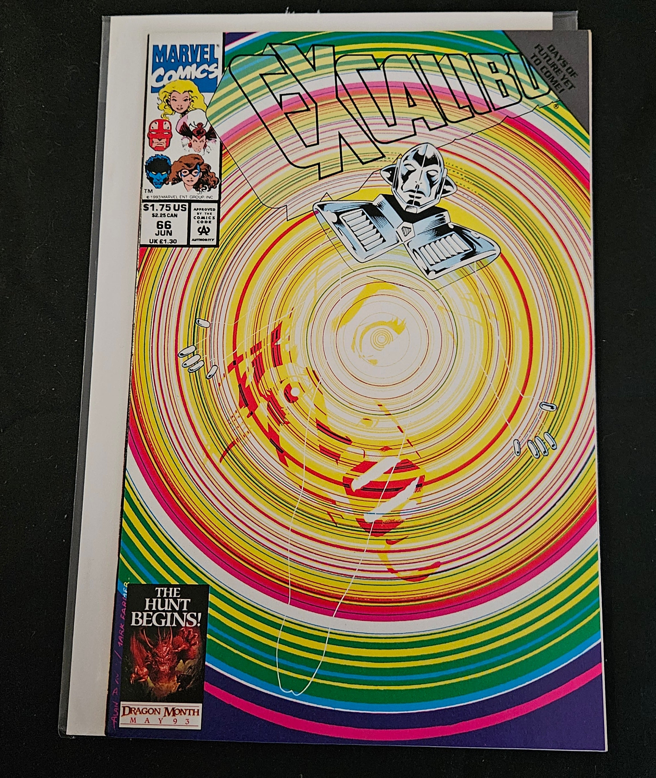 Marvel Excalibur #66 Comic Book (September 1993) - The Promethean Exchange - Near Mint Condition - Collectible Marvel X-Men Series - Perfect for Comic Collectors & Marvel Fans