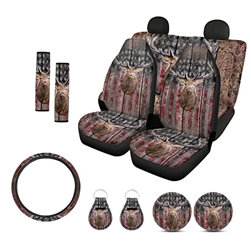 Hunting Deer Camo American Flag