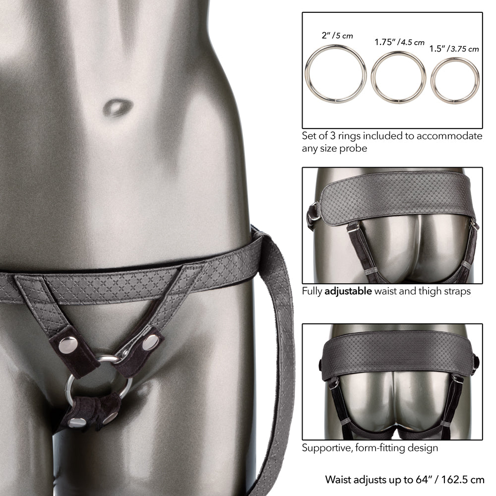 Royal Ultra Soft Strap-On Harness & Dildo Set for Women - Comfortable Adjustable Leather Strap with Realistic Dildo - Perfect for Couples Play, Role Play & LGBTQ+ Intimacy