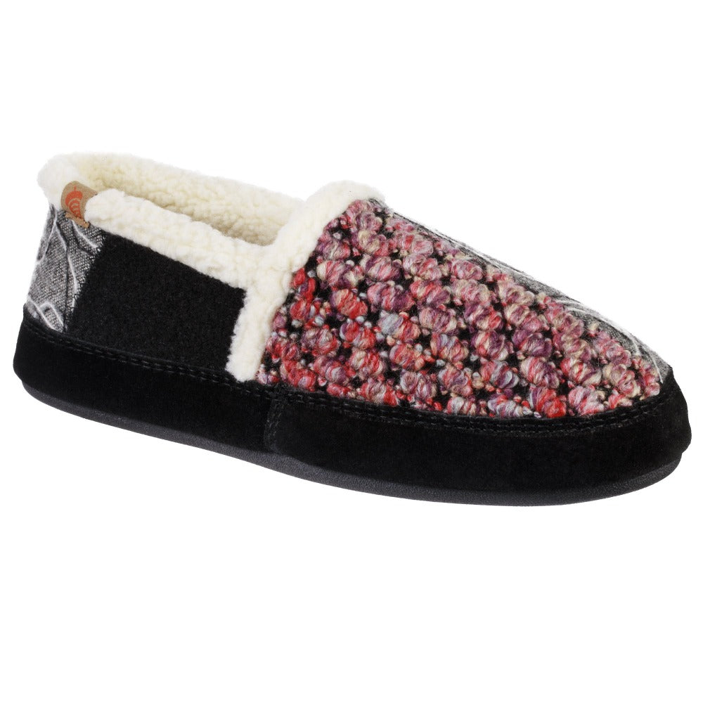 Eco-Friendly Women's Upcycled Meadow Moc Slippers with Cloud Cushion® Comfort - Cozy House Shoes for Relaxing at Home & Lounging