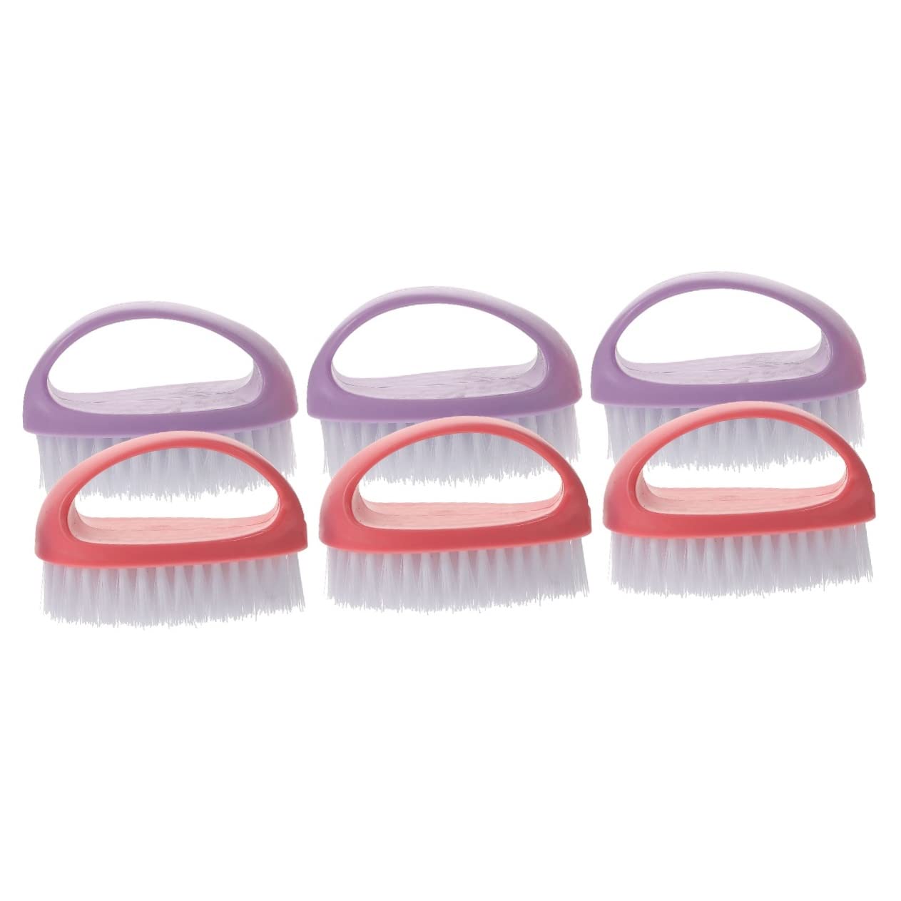 Beaupretty 6-Piece Soft Plastic Finger Cleaning Brush Set - Gentle Shoe & Footwear Cleaning Tool for Sneakers, Boots, and Sandals - Perfect for Home, Gym, and Travel Use