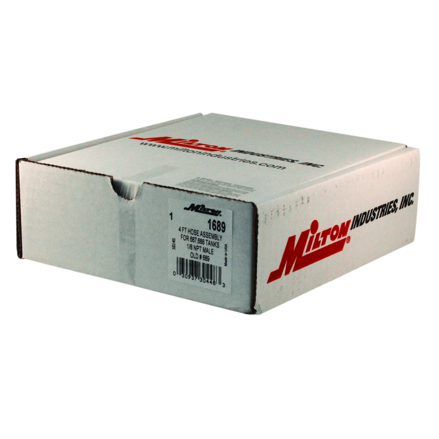 Milton 1689 4-Foot Replacement Air Hose - Heavy Duty PVC for Air Compressors, Pneumatic Tools, Inflatables & Tire Inflation (Works with Most Air Systems)