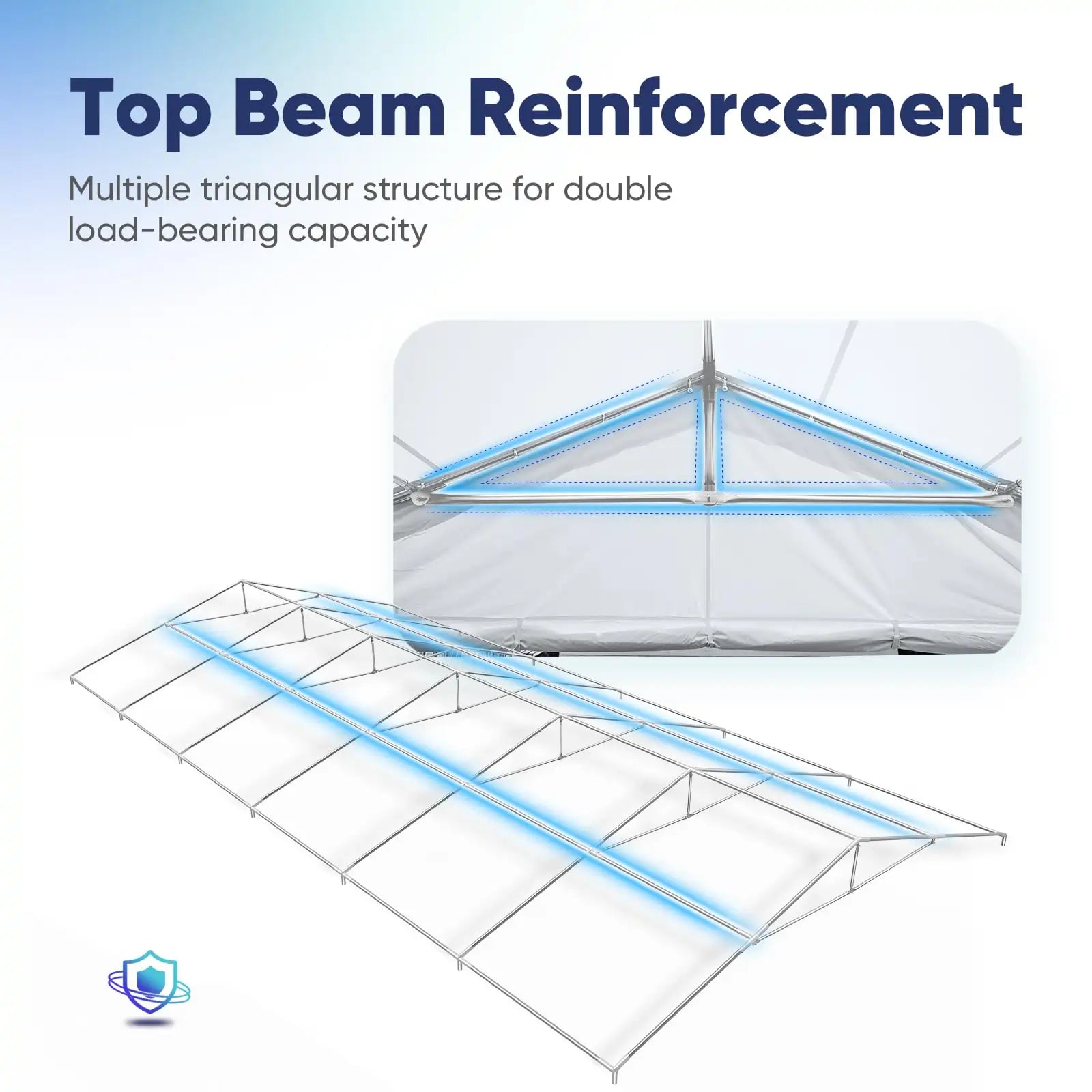 Quictent Fire Resistant White Party Tent - 10x20 FT Waterproof Outdoor Canopy for Weddings, Events & Backyard Gatherings