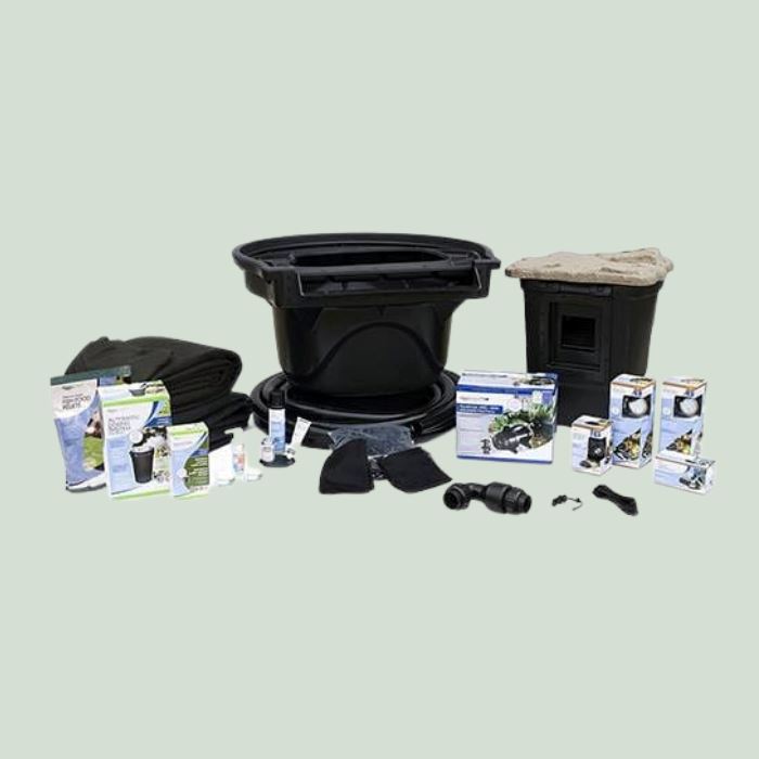 Aquascape Large Pond Kit 21' x 26' with AquaSurge PRO 4000-8000 Adjustable Flow Pump - Perfect for Backyard Water Gardens & Koi Ponds