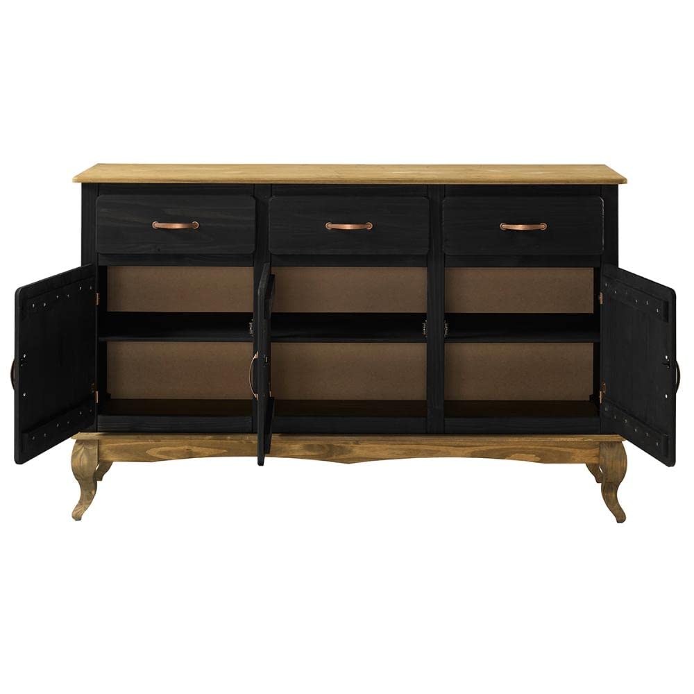 Dash Furniture Buffets & Sideboards - Kitchen Storage Cabinets, Bar & Liquor Cabinet with Shelves, Kitchen Island with Storage & Drawers, Entertainment Center for Living Room - Perfect for Dining Room Storage, Home Bar Setup & TV Stand Organization