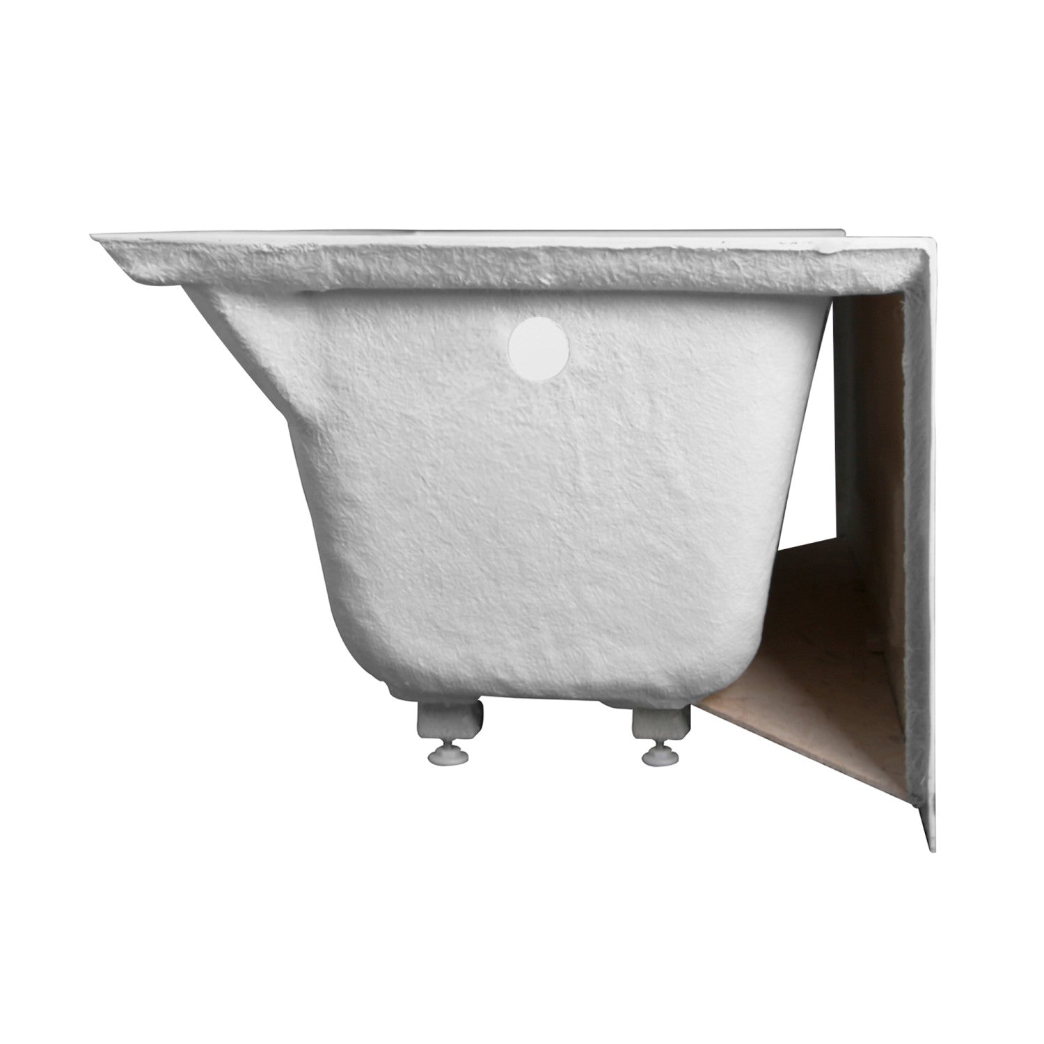 Aqua Eden VTAP603022L 60-Inch Acrylic Rectangular 3-Wall Alcove Bathtub - Anti-Skid Surface, Left Hand Drain, Glossy White - Perfect for Modern Bathrooms & Spa-Like Retreats