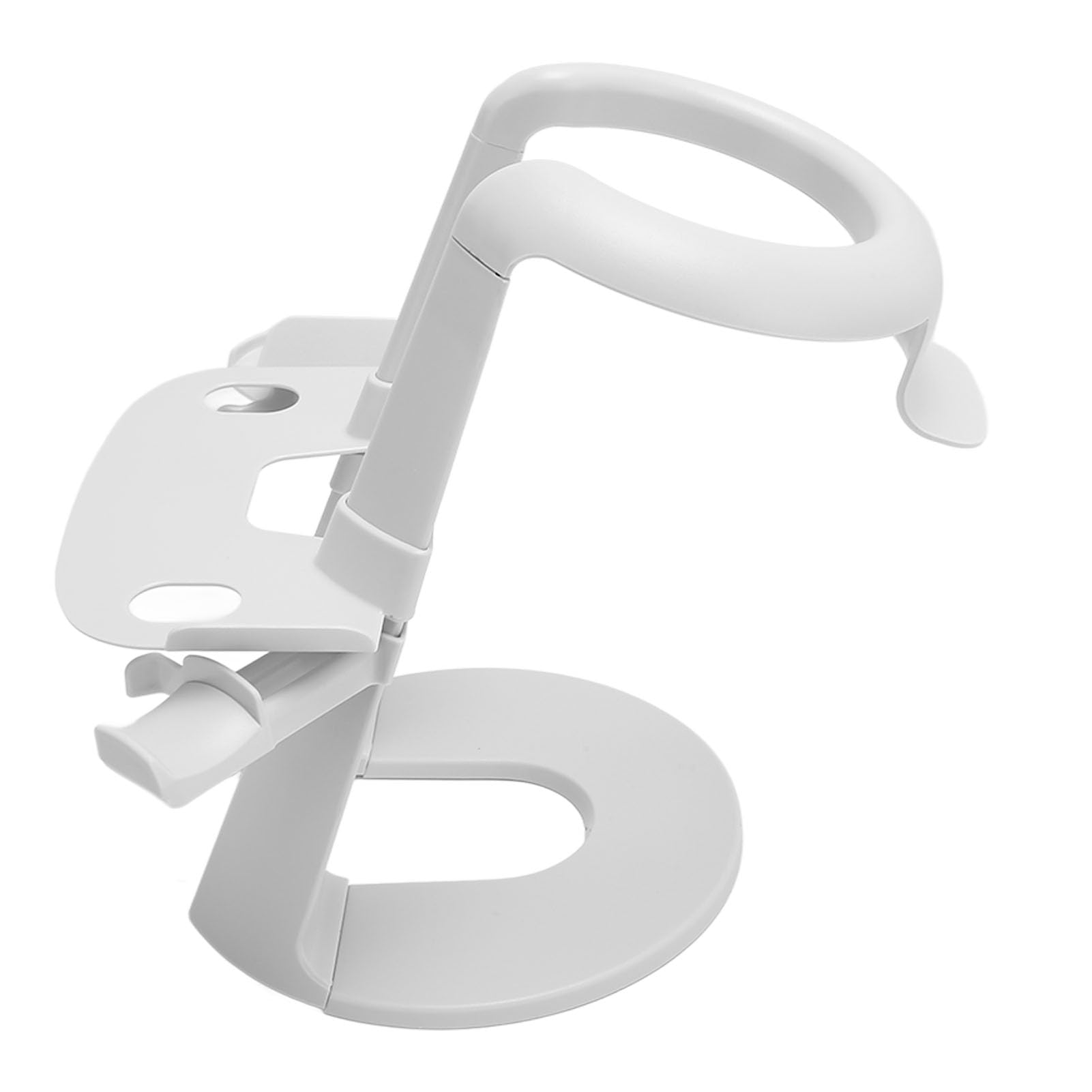 VR Headset Stand & Controller Holder for Oculus Quest 1/2 & Rift S - White | Wall Mount Display Organizer for VR Gaming Accessories | Perfect for Living Room, Bedroom, or Gaming Setup