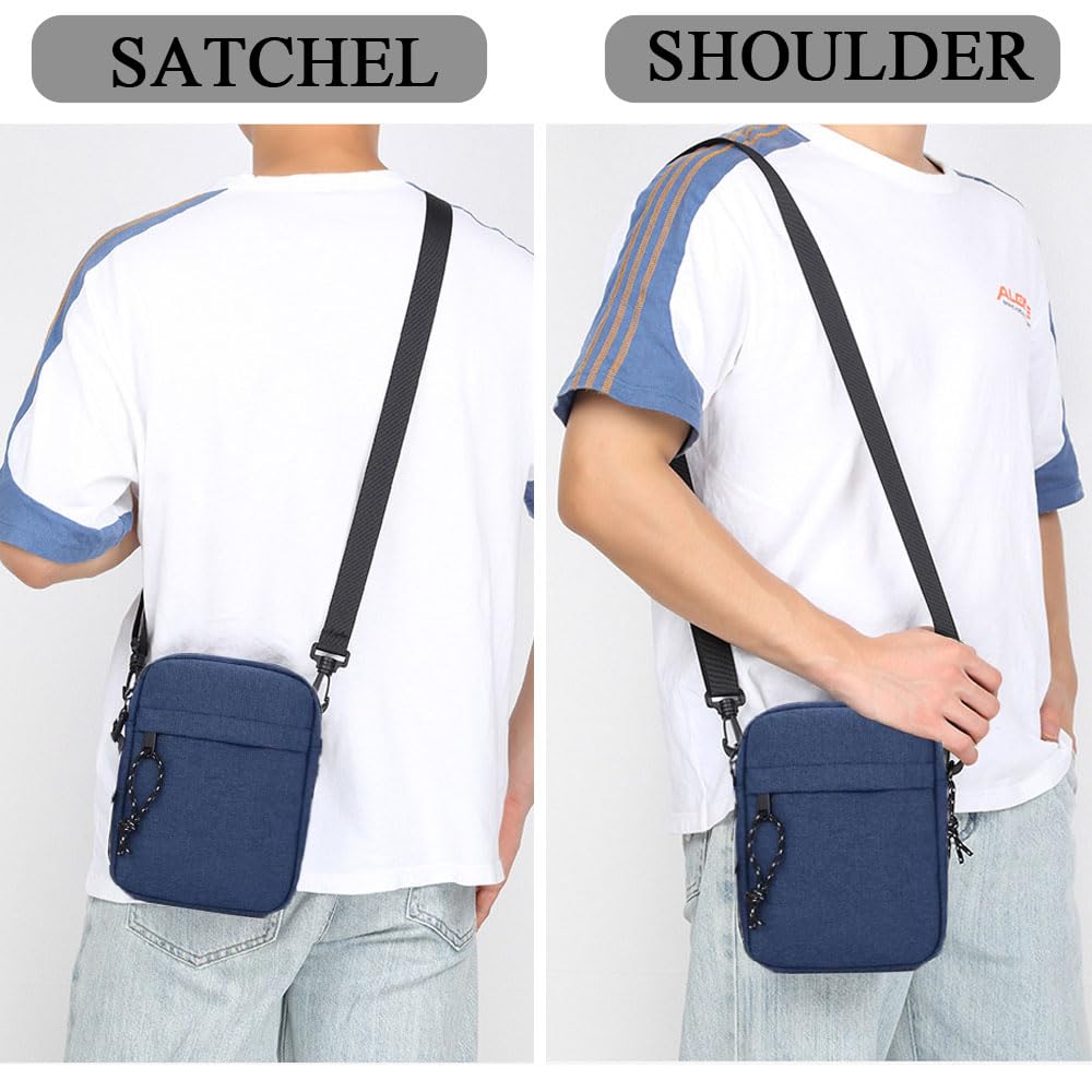 YingStar Men's Canvas Crossbody Bag - Small Shoulder Bag for Men, Casual Sling Bag, Messenger Satchel - Unisex Travel Chest Bag for Boys & Women - Perfect for Daily Commute, Weekend Outings & Outdoor Adventures