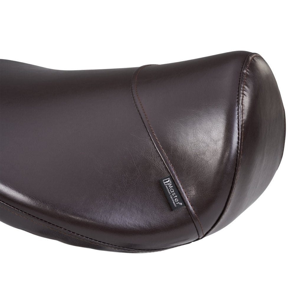 Master Massage® Professional Ergonomic Swivel Saddle Stool - Adjustable Hydraulic Posture Chair for Therapists & Office Workers (Rich Coffee Brown) - Perfect for Massage Clinics, Chiropractic Offices & Home Workstations