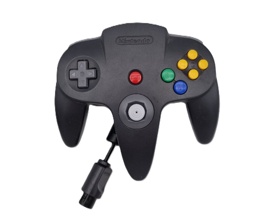 Original Nintendo 64 Controller - Classic Black N64 Gamepad for Retro Gaming | Compatible with N64 Console & PC Emulators | Perfect for Mario Kart, Zelda & Smash Bros Fans