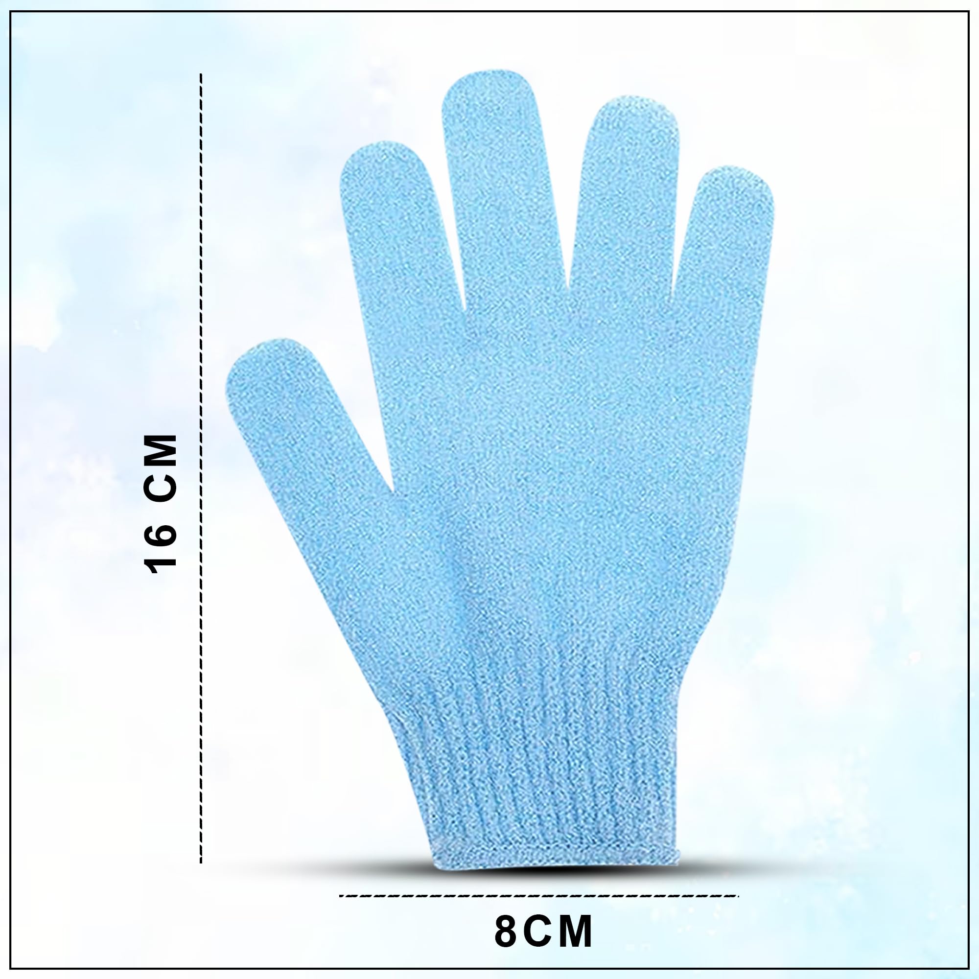 GLUN Deep Cleansing Exfoliating Gloves - Body Scrub Mitts & Massage Sponge for Smooth Skin | Exfoliating Gloves for Shower, Spa & Dry Brushing | Improves Circulation & Removes Dead Skin Cells