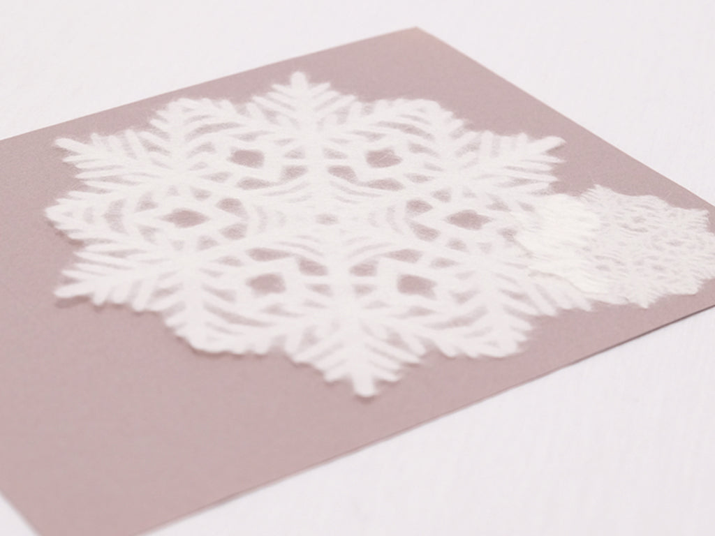 Large Washi Deco Snowflake Set - DIY Christmas Ornaments, Holiday Party Decorations, Scrapbooking & Gift Wrapping Supplies for Winter Crafts