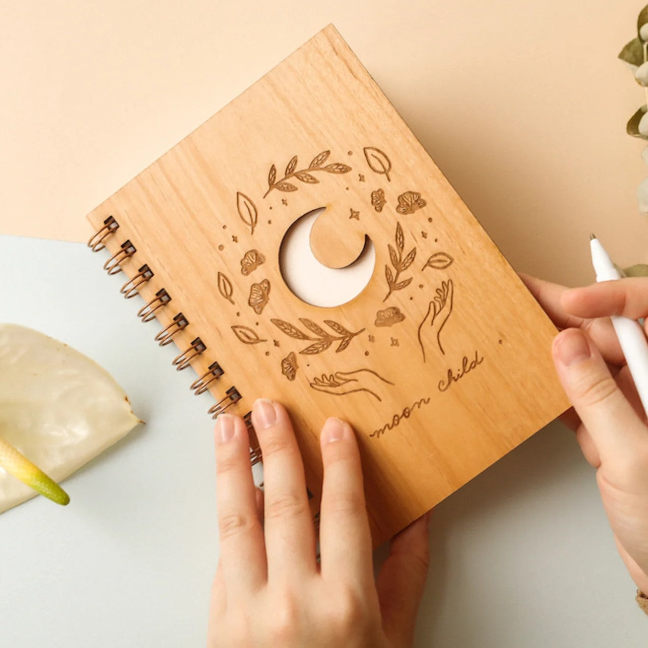 Hereafter Wooden Journals - Handcrafted Wooden Notebooks for Writing, Sketching & Journaling - Perfect for Travel, Gifts & Personal Reflection