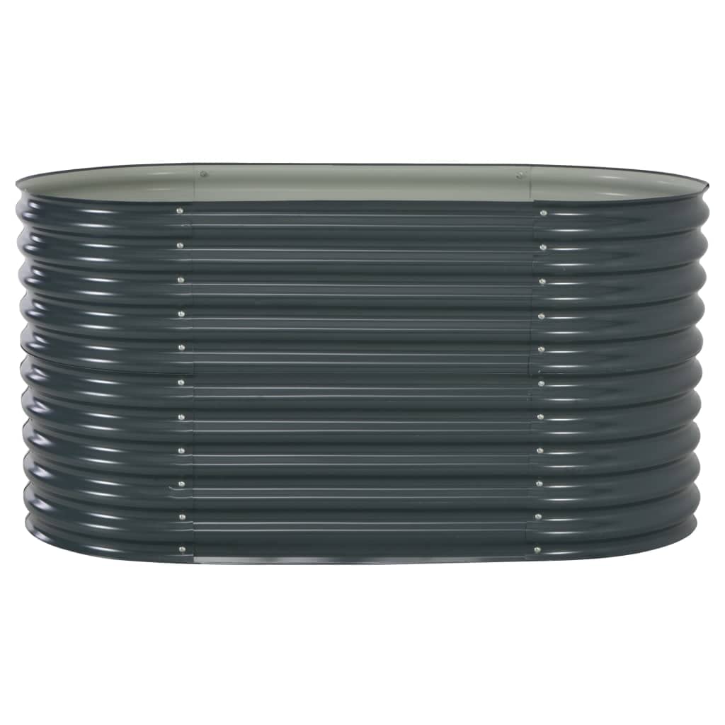 62.9x31.4x31.8 Inch Galvanized Steel Raised Garden Bed - Elevated Planter Box for Vegetables, Fruits, Flowers & Herbs | Outdoor Gardening, Patio, Backyard, Urban Farming