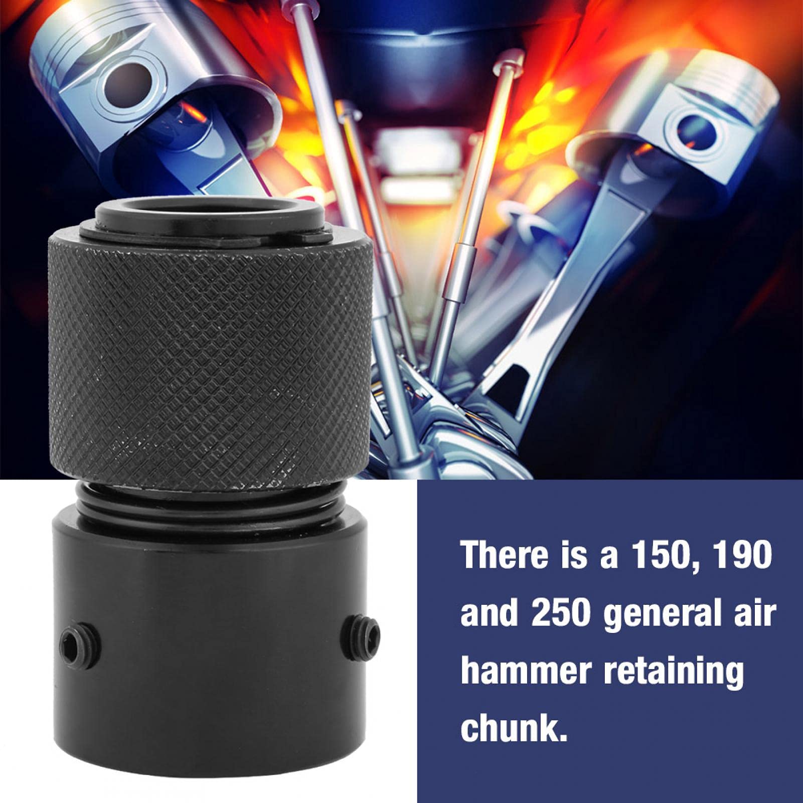 Air Hammer Retaining Chuck - Quick Change Air Chuck for 150 190 250 Pneumatic Hammers | Durable Tool Accessory for Metalworking & Construction Projects