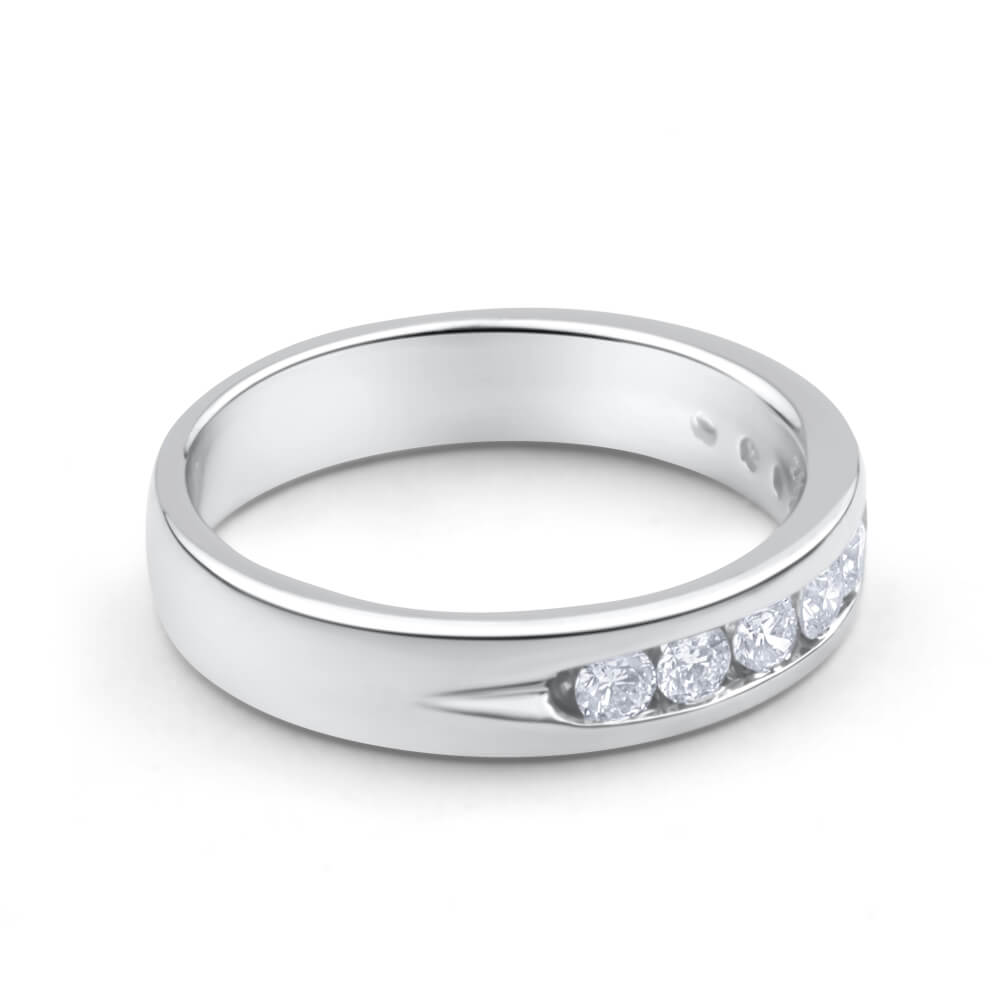 1/2 Carat Flawless Cut 18K White Gold Diamond Engagement Ring for Women - Perfect for Proposals, Anniversaries & Special Occasions