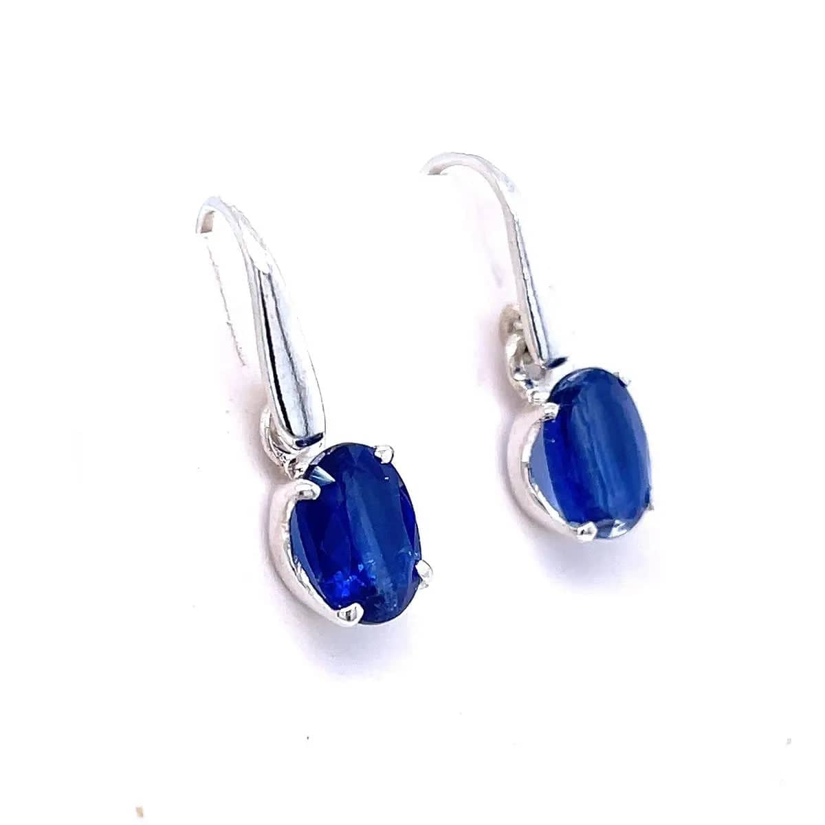 Kyanite Sterling Silver Earrings – Natural Blue Gemstone Jewelry for Women | Perfect for Everyday Wear, Gift Giving & Special Occasions