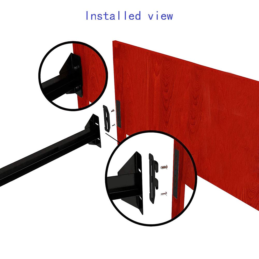 CAFORO Bed Frame to Headboard Conversion Bracket Adapter Kit - 35 Down Hook Plates, Pack of 4 - Easy Headboard & Footboard Attachment for Bedroom Furniture Assembly & Upgrade