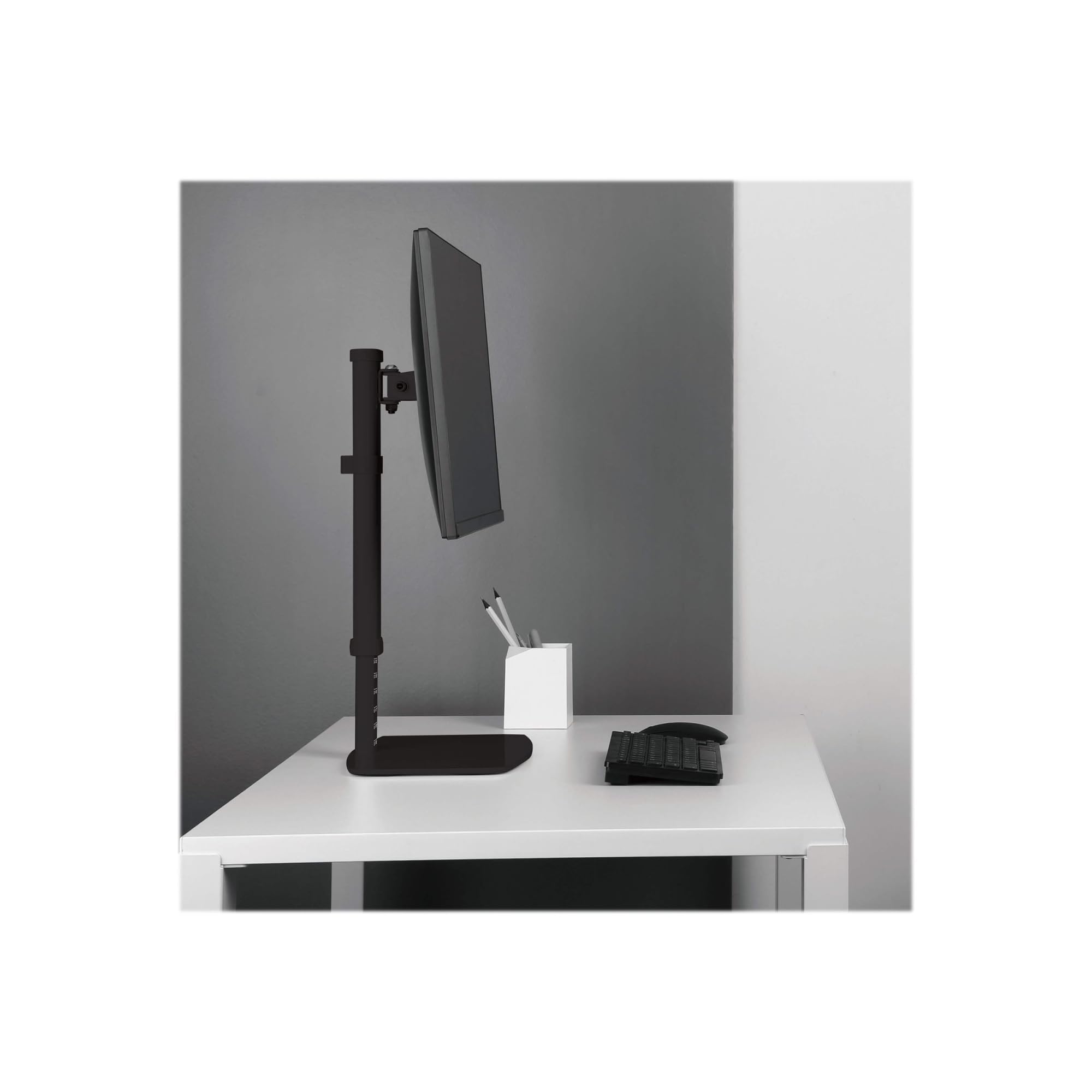 Tripp Lite Single-Display Monitor Stand - Height Adjustable for 17 to 27 Inch Monitors (DDV1727S) - Perfect for Home Office, Gaming Setup & Workspace Ergonomics