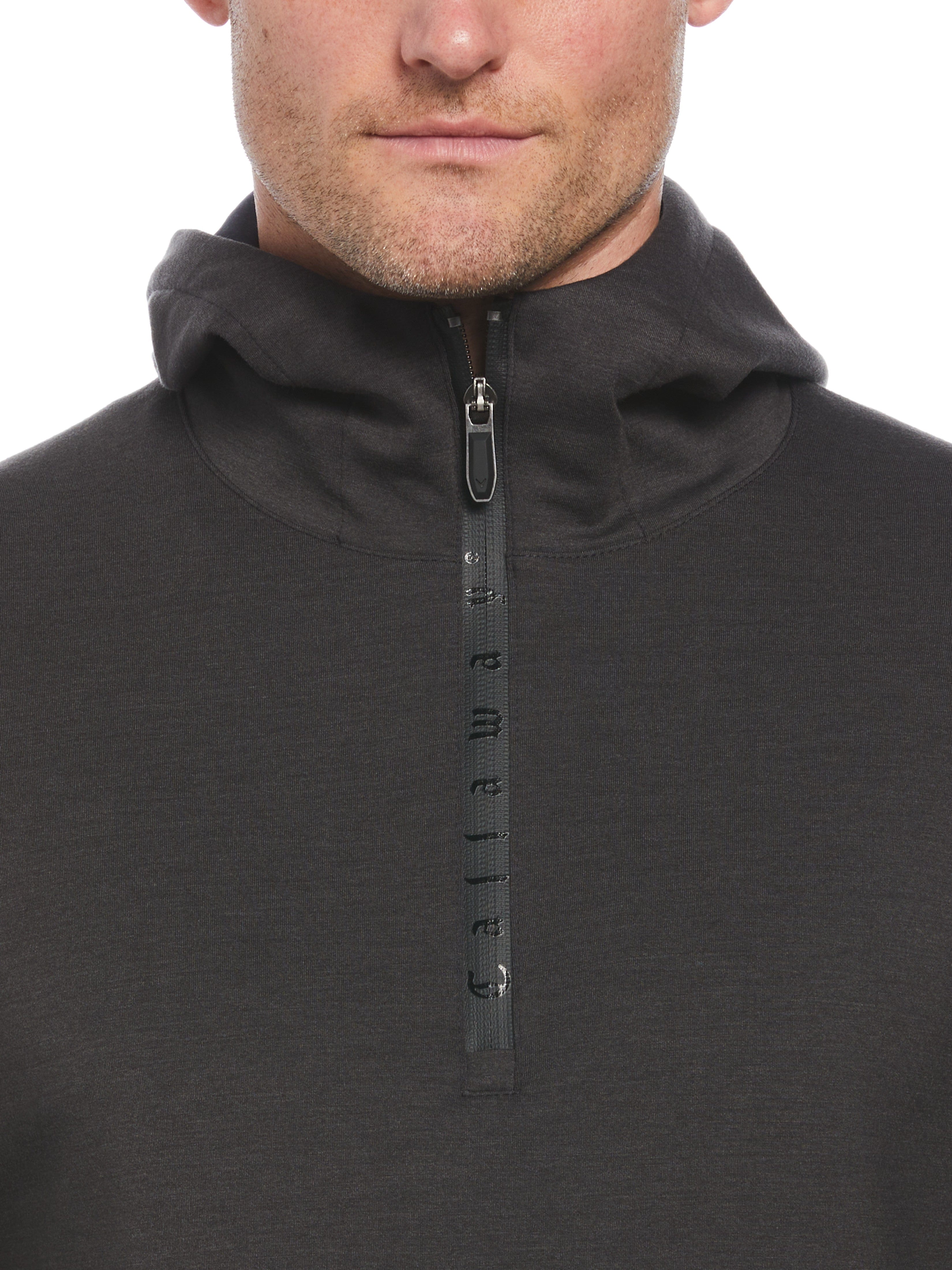 Men's Heathered Premium Half Zip Golf Hoodie - Lightweight & Breathable Pullover for Golfing, Running & Outdoor Activities