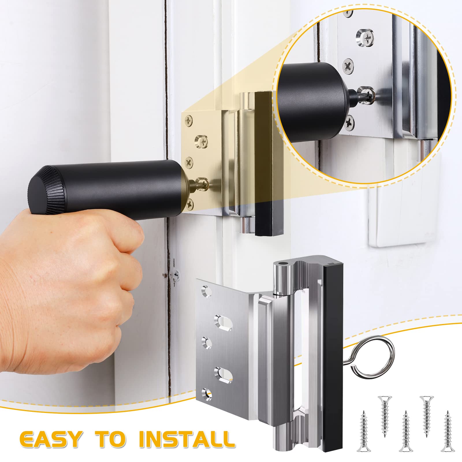 **Upgraded Childproof Home Security Door Lock with Pull Ring - 4