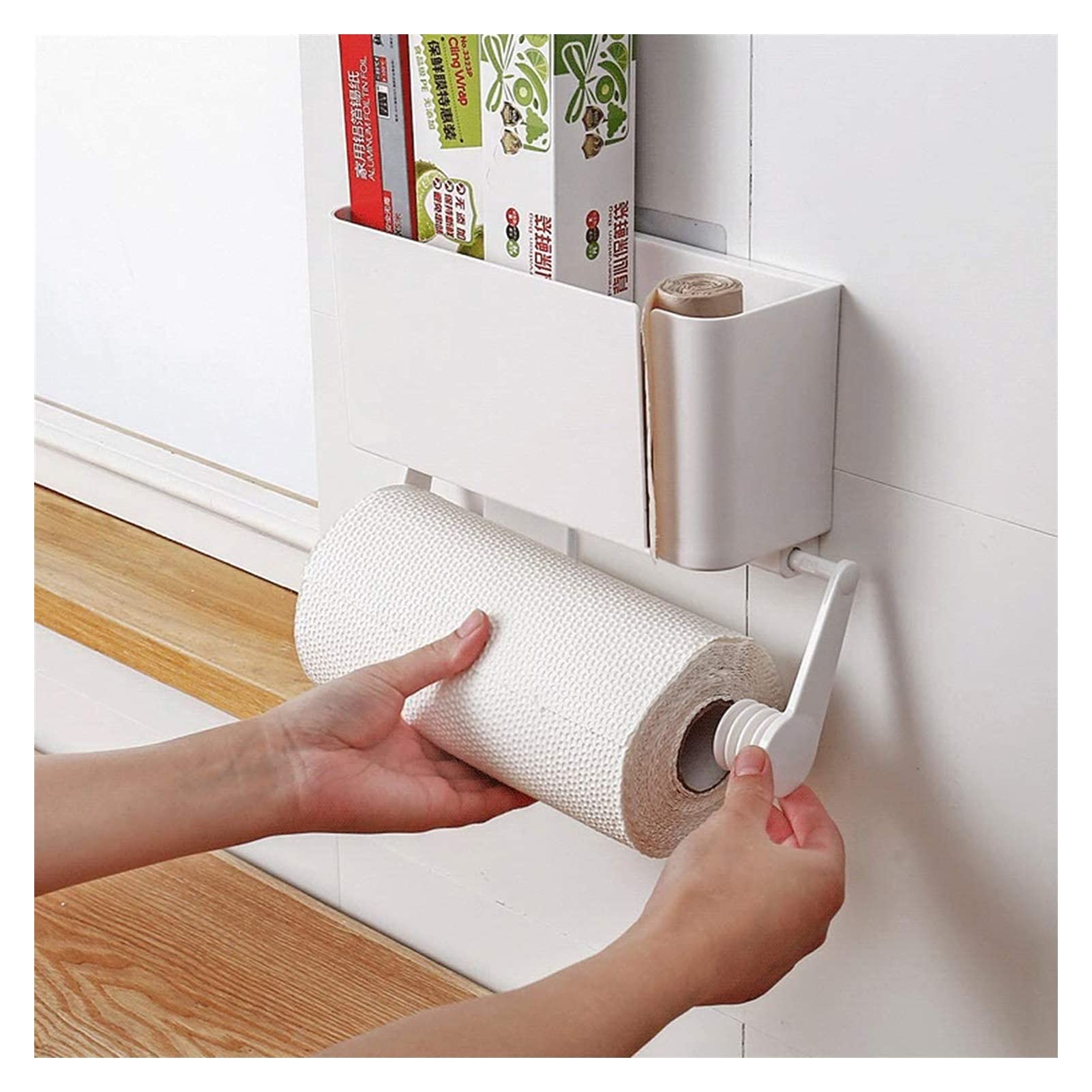 Stainless Steel Toilet Paper Holder - No Drill Wall Mount Bathroom & Kitchen Paper Towel Rack - Space Saving Tissue Roll Hanger for Modern Homes (Perfect for Small Bathrooms & RVs)