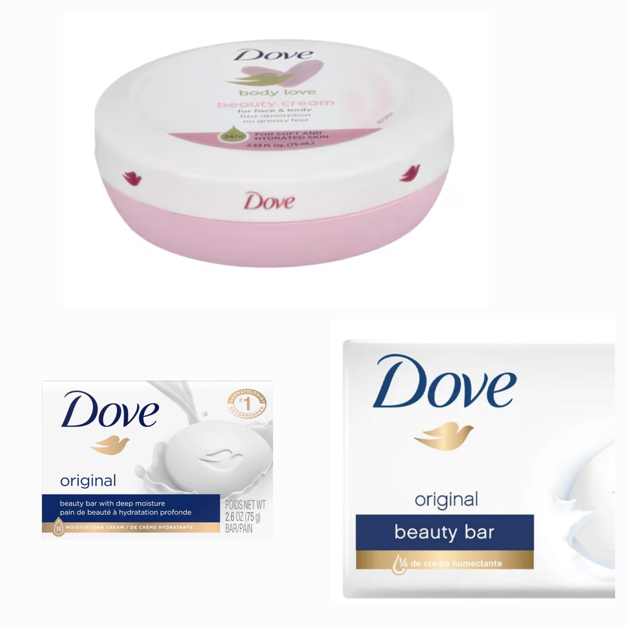 Best Organic Body Cream & Soap Bar Set for Dry Skin - Hydrating & Moisturizing Skincare for Daily Use at Home or Travel