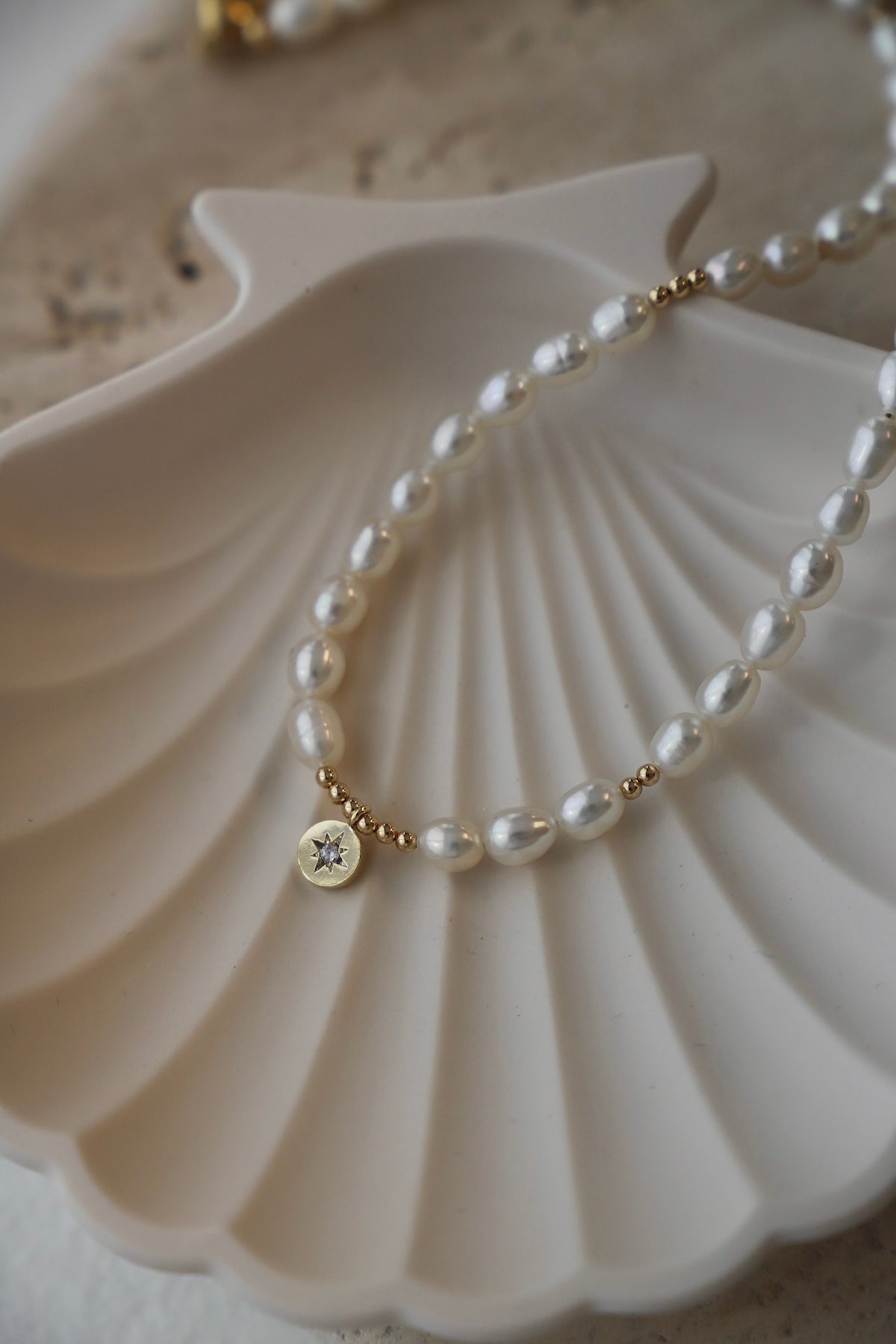 Pearl Beaded Star Medallion Necklace - Elegant Boho Jewelry for Women, Perfect for Weddings, Parties & Everyday Wear