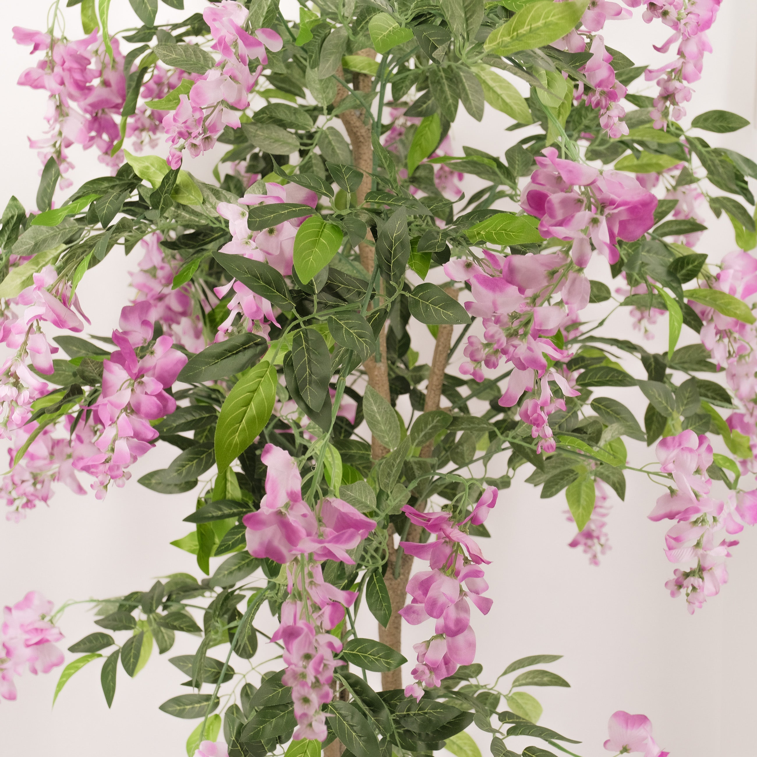 Large Artificial Wisteria Plant with Purple Flowers - 180cm Tall Fake Vine for Home Decor, Office, Wedding & Indoor/Outdoor Use