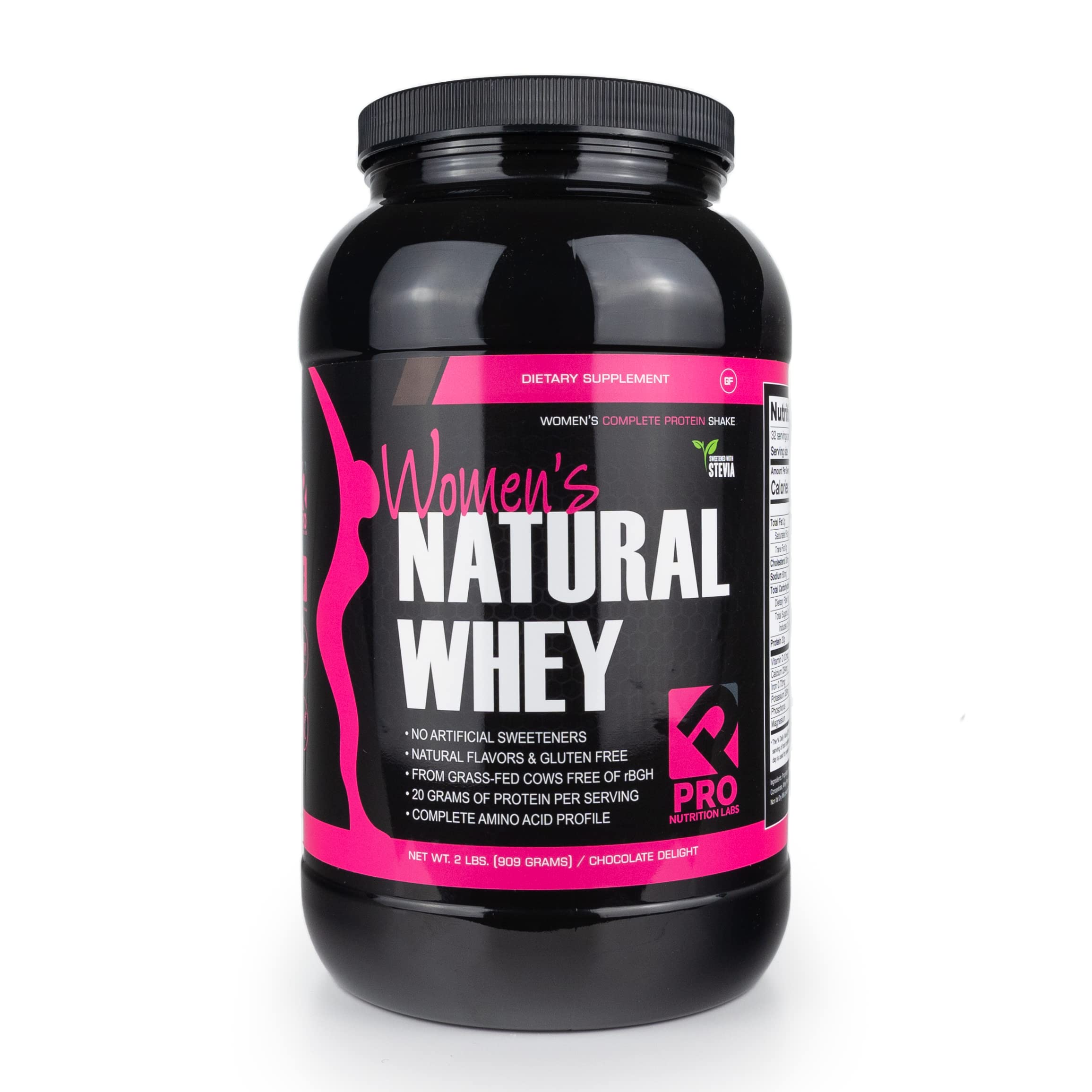 Best Whey Protein Powder for Women - Low Carb, Gluten Free, Grass Fed, RBGH Free - Supports Weight Loss & Lean Muscle Gain - Chocolate Delight Flavor (2 Lb) - Perfect for Post-Workout Recovery & Healthy Meal Replacement