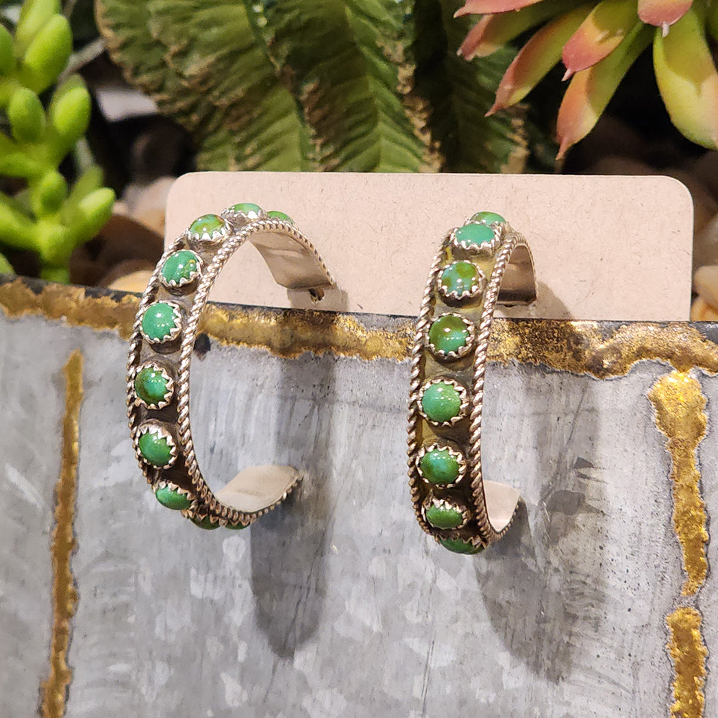 Hanna Sonoran Gold Large Hoop Earrings for Women - 14K Gold Plated Statement Jewelry for Parties, Weddings & Everyday Wear