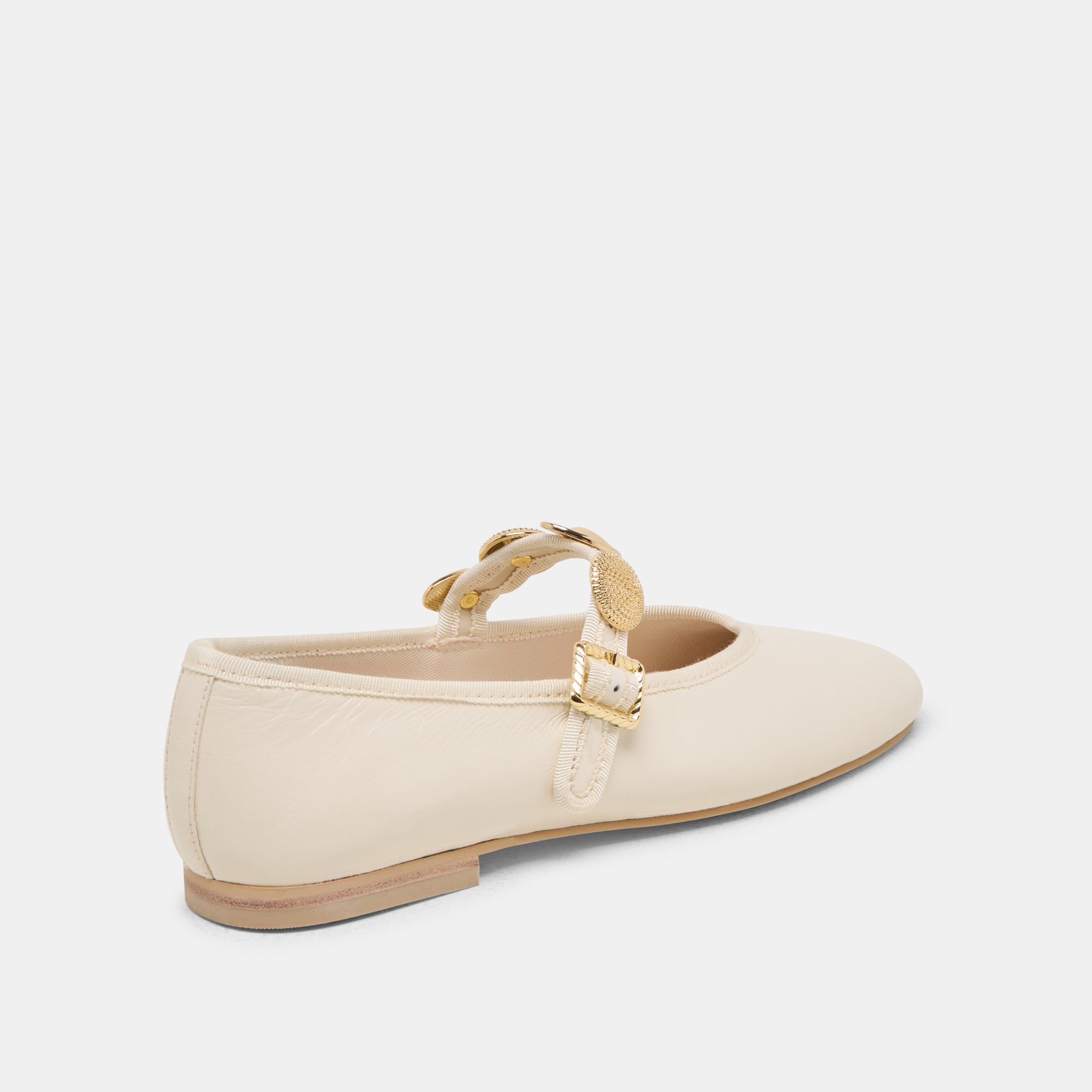 RELAN Women's Ballet Flats - Genuine Leather Comfortable Slip-On Shoes for Women | Perfect for Work, Casual Wear & Travel | Off White