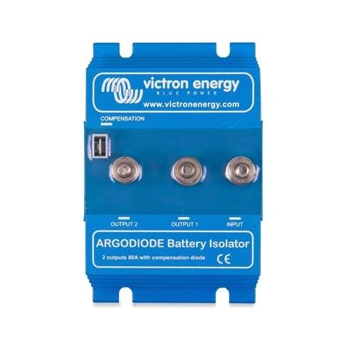 Victron Energy Argodiode 80 2SC 80A Battery Isolator for Dual Battery Systems - Marine, RV, and Off-Grid Power Applications
