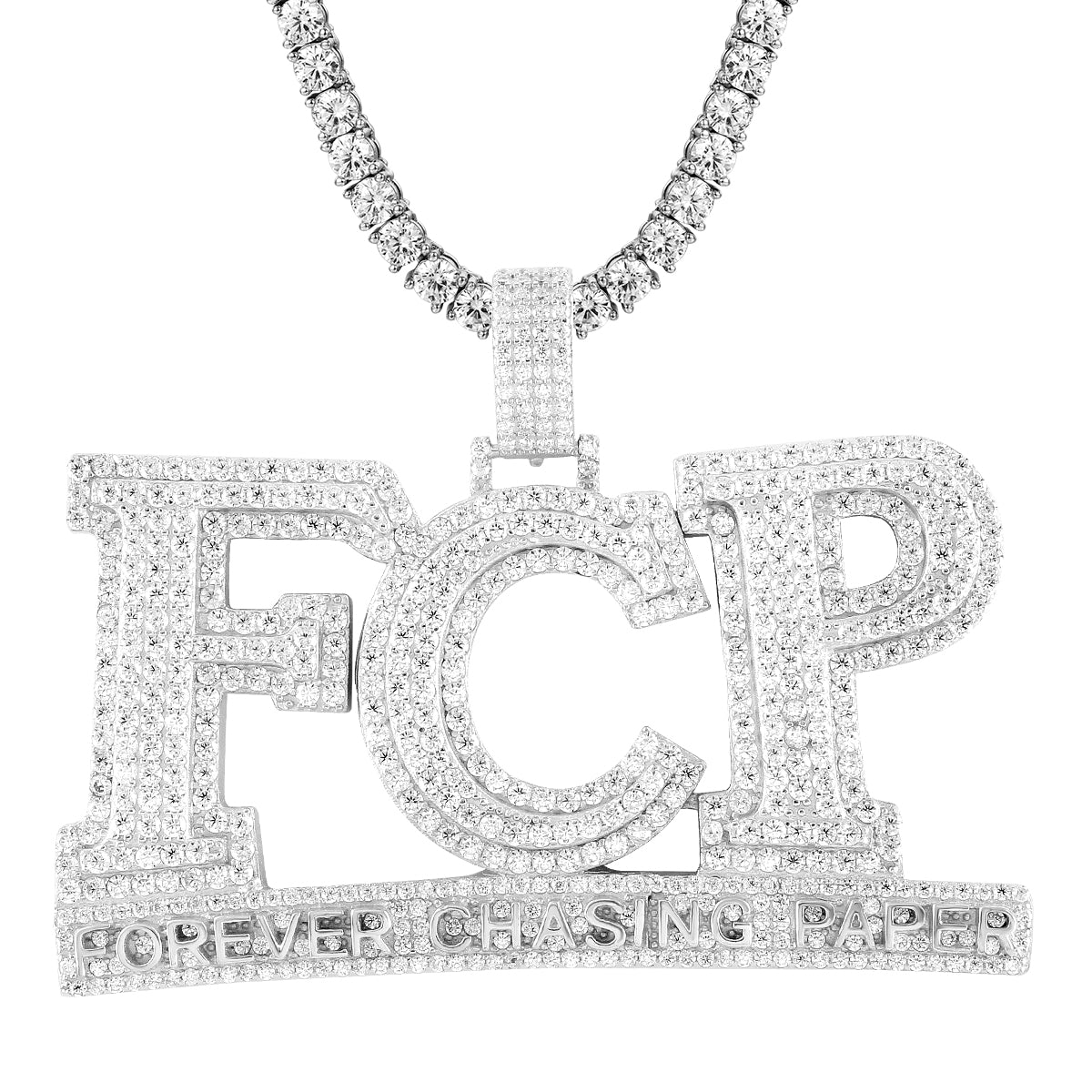 Sterling Silver FCP Forever Chasin Paper Double Layer Pendant Necklace for Women - Elegant Jewelry Gift for Birthday, Anniversary & Special Occasions
