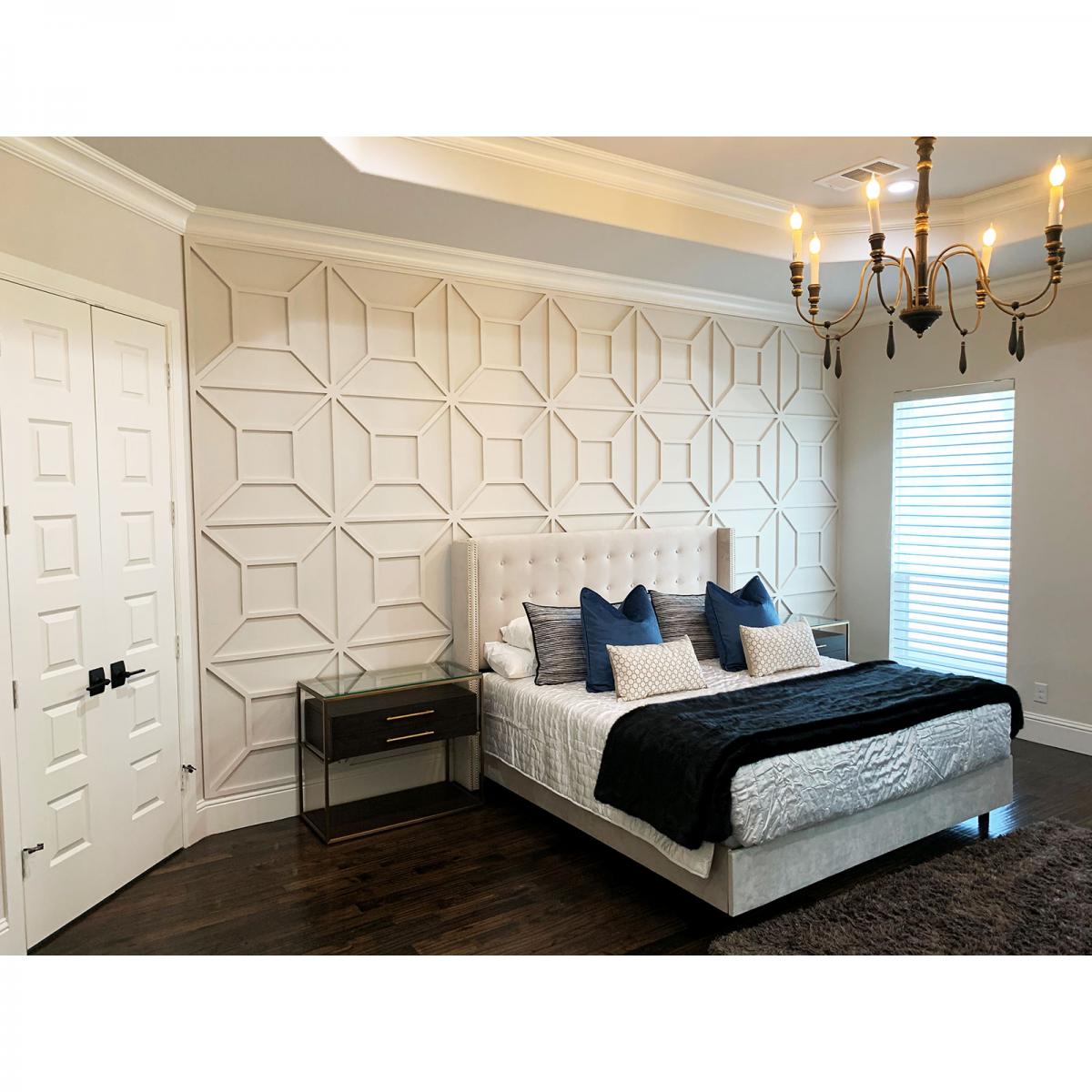 Marion Decorative Fretwork Wall Panels - Laser Cut Wooden Room Dividers & Home Decor for Living Room, Bedroom, Office - Perfect for Modern Interior Design & Space Partitioning