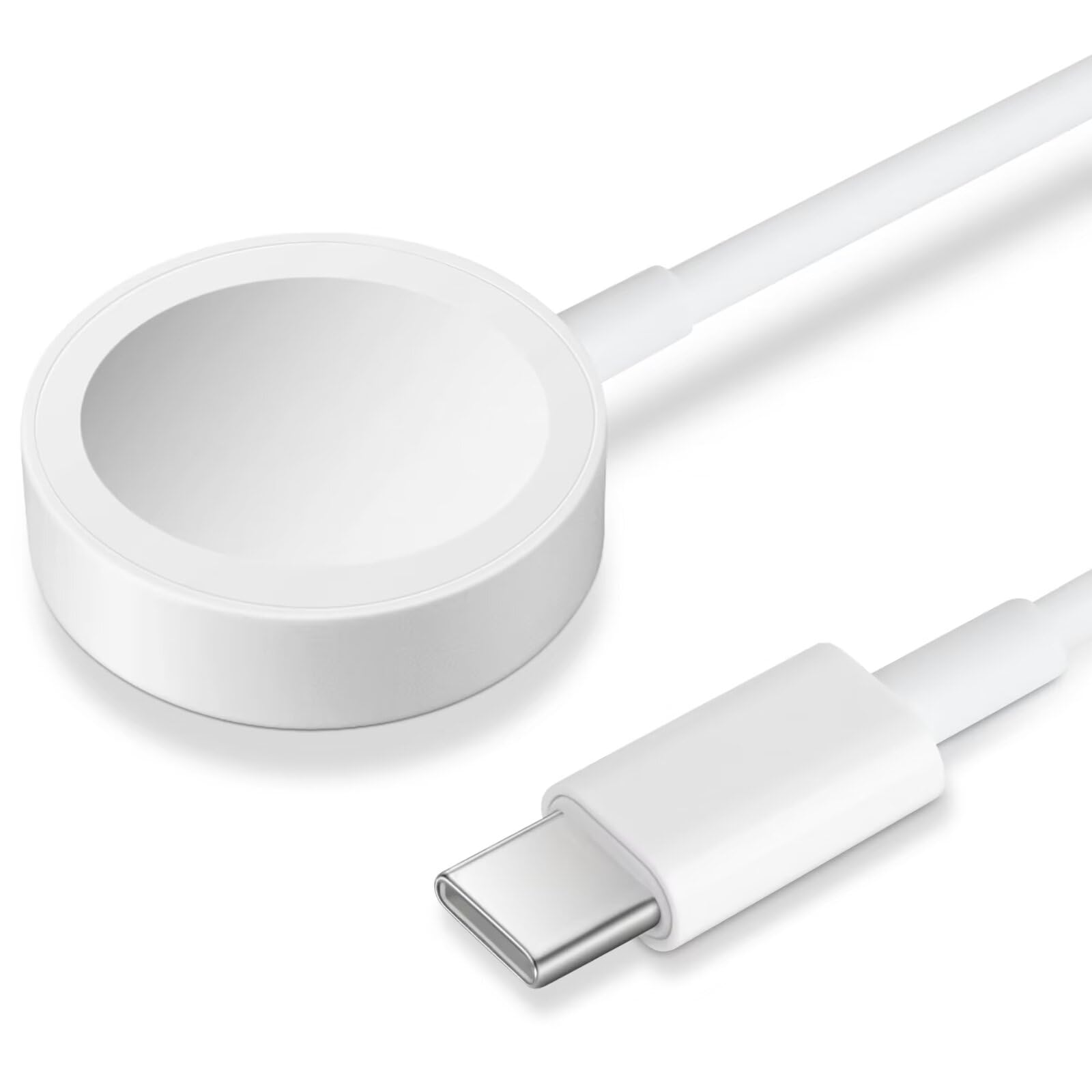 Premium Magnetic USB-C Apple Watch Charger Cable - Fast Charging for Apple Watch Series 9/8/7/Ultra/SE/6/5/4/3/2/1 - 4.9ft/1.5M Upgraded iWatch Charger - Perfect for Travel, Office & Nightstand Charging